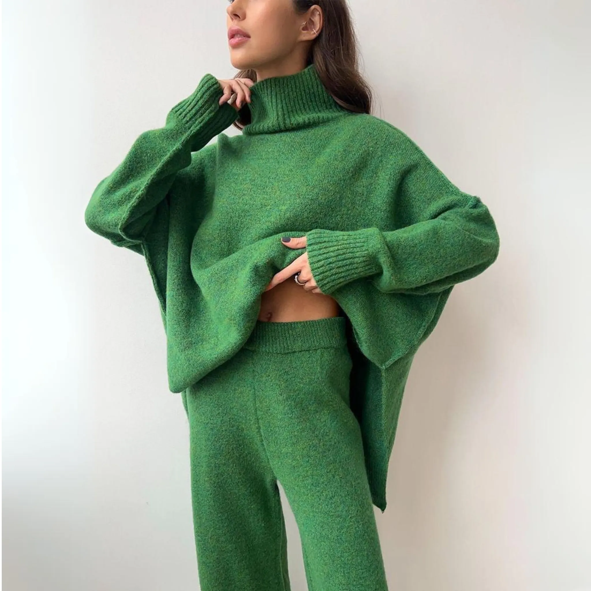 ( 2 1 FREE ) Matior™ | Lily Turtleneck Knit Set