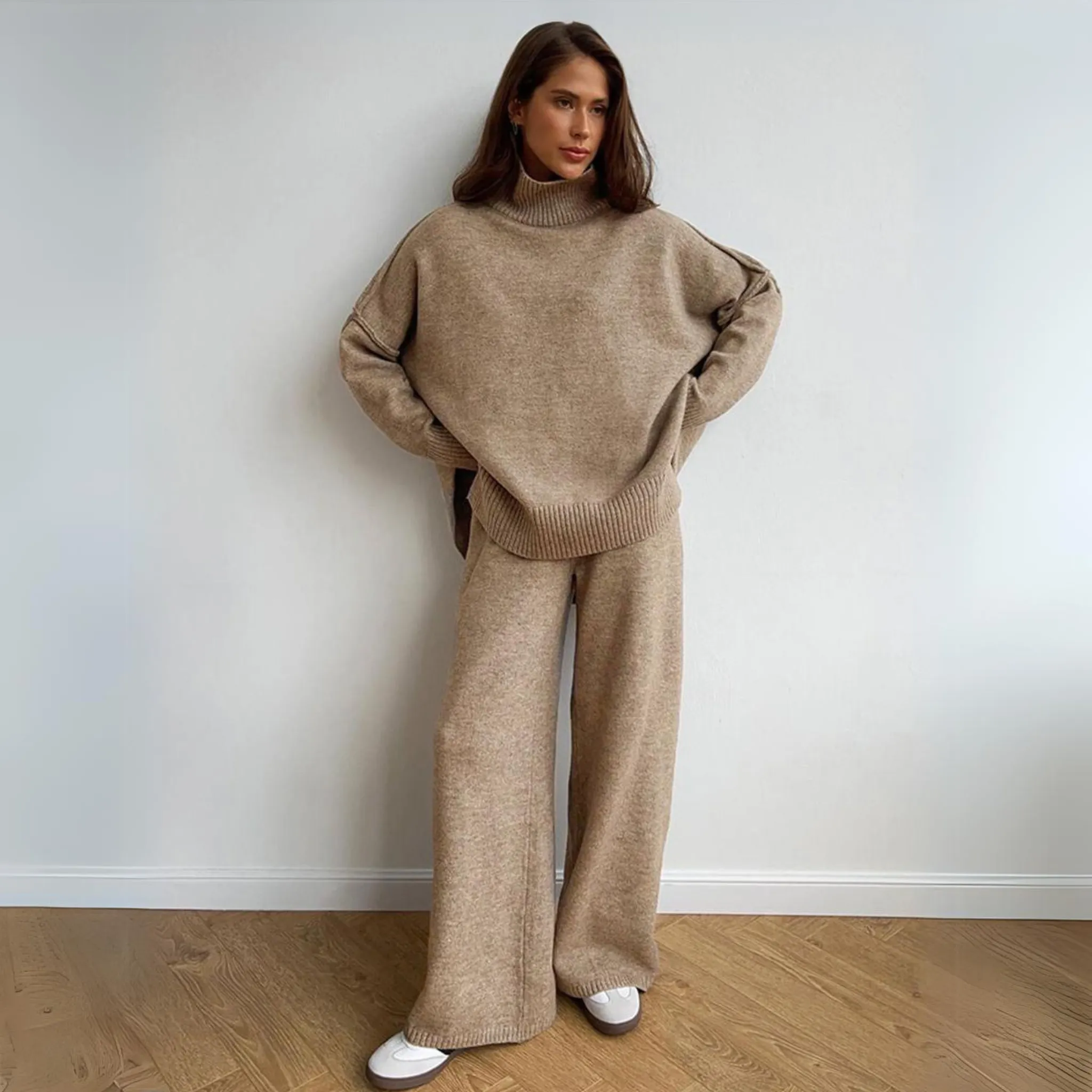 ( 2 1 FREE ) Matior™ | Lily Turtleneck Knit Set