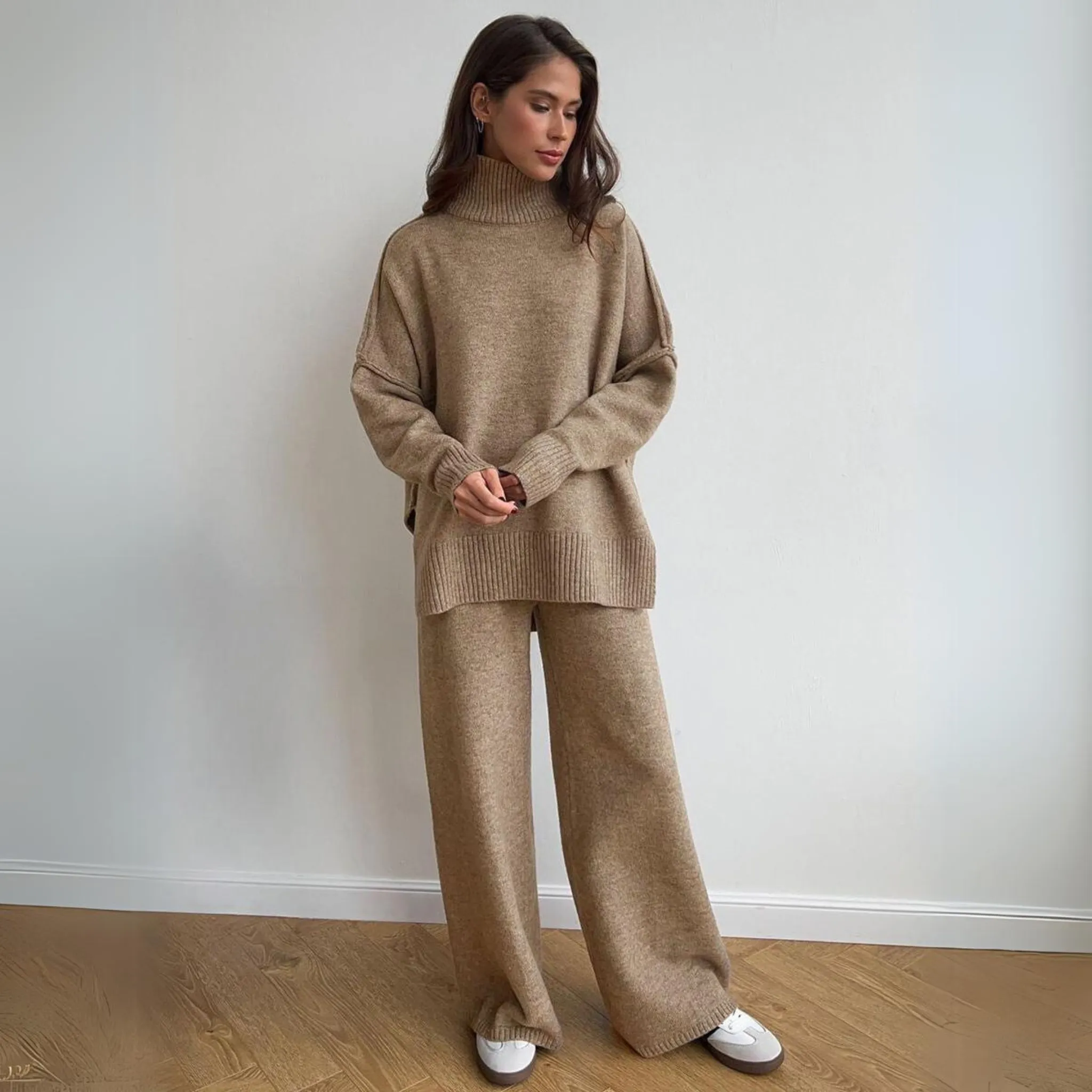 ( 2 1 FREE ) Matior™ | Lily Turtleneck Knit Set