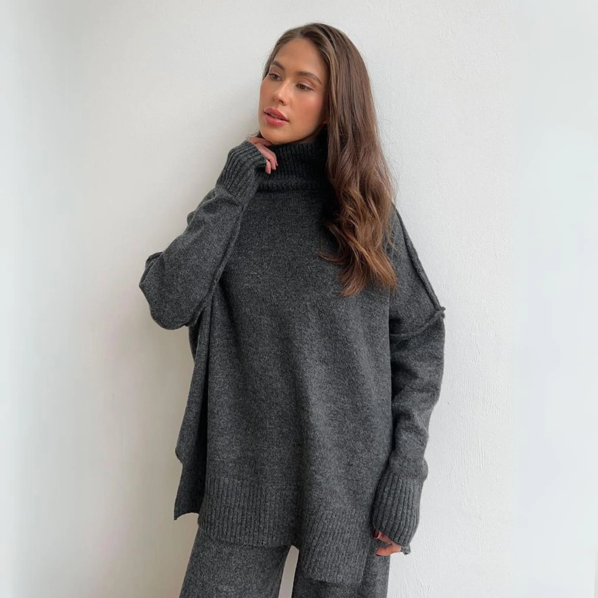 ( 2 1 FREE ) Matior™ | Lily Turtleneck Knit Set