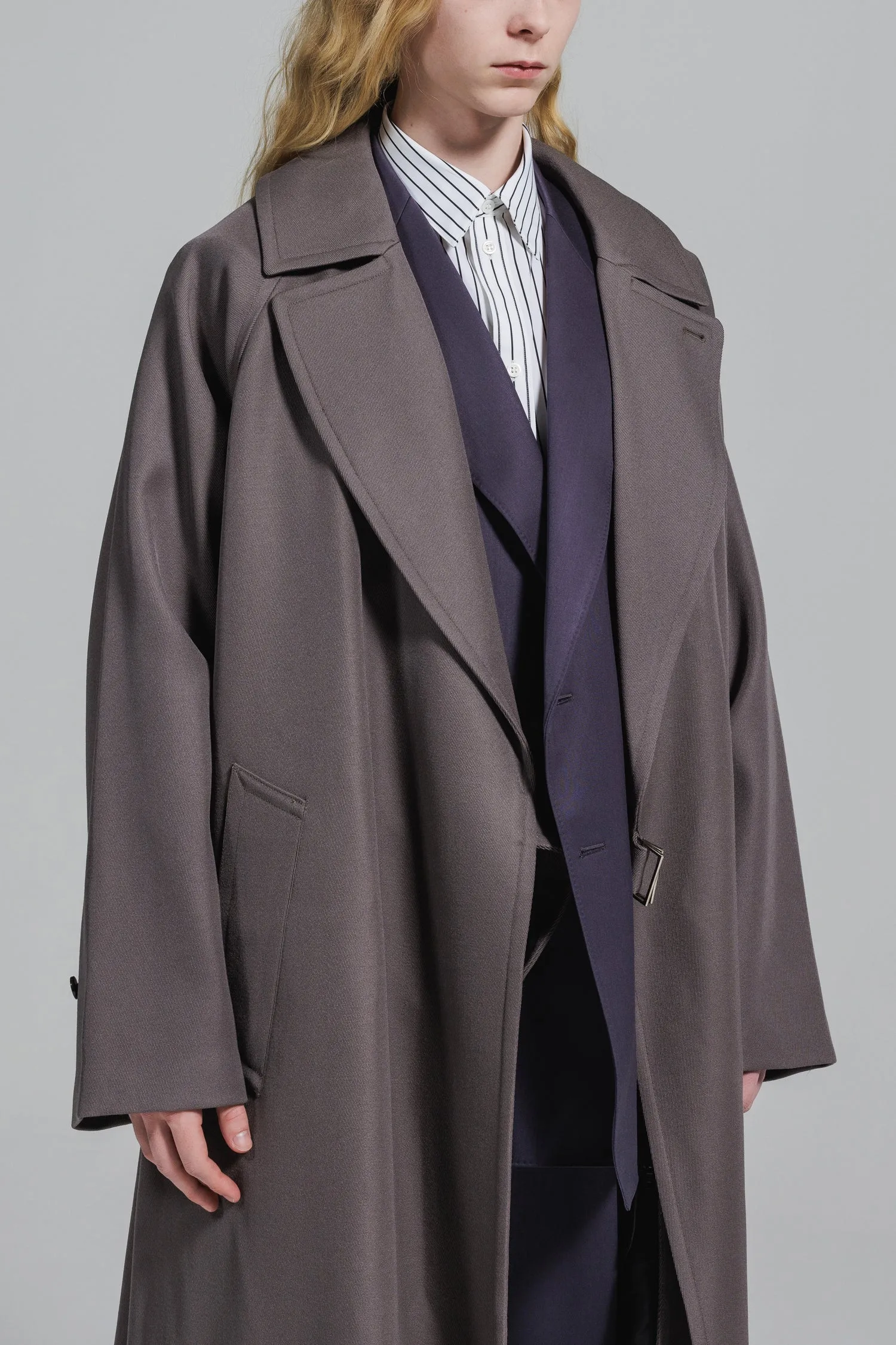 [追加生産分] WOOL GABARDINE TIELOCKEN COAT | ウールギャバジンタイロッケンコート [2024A/W]