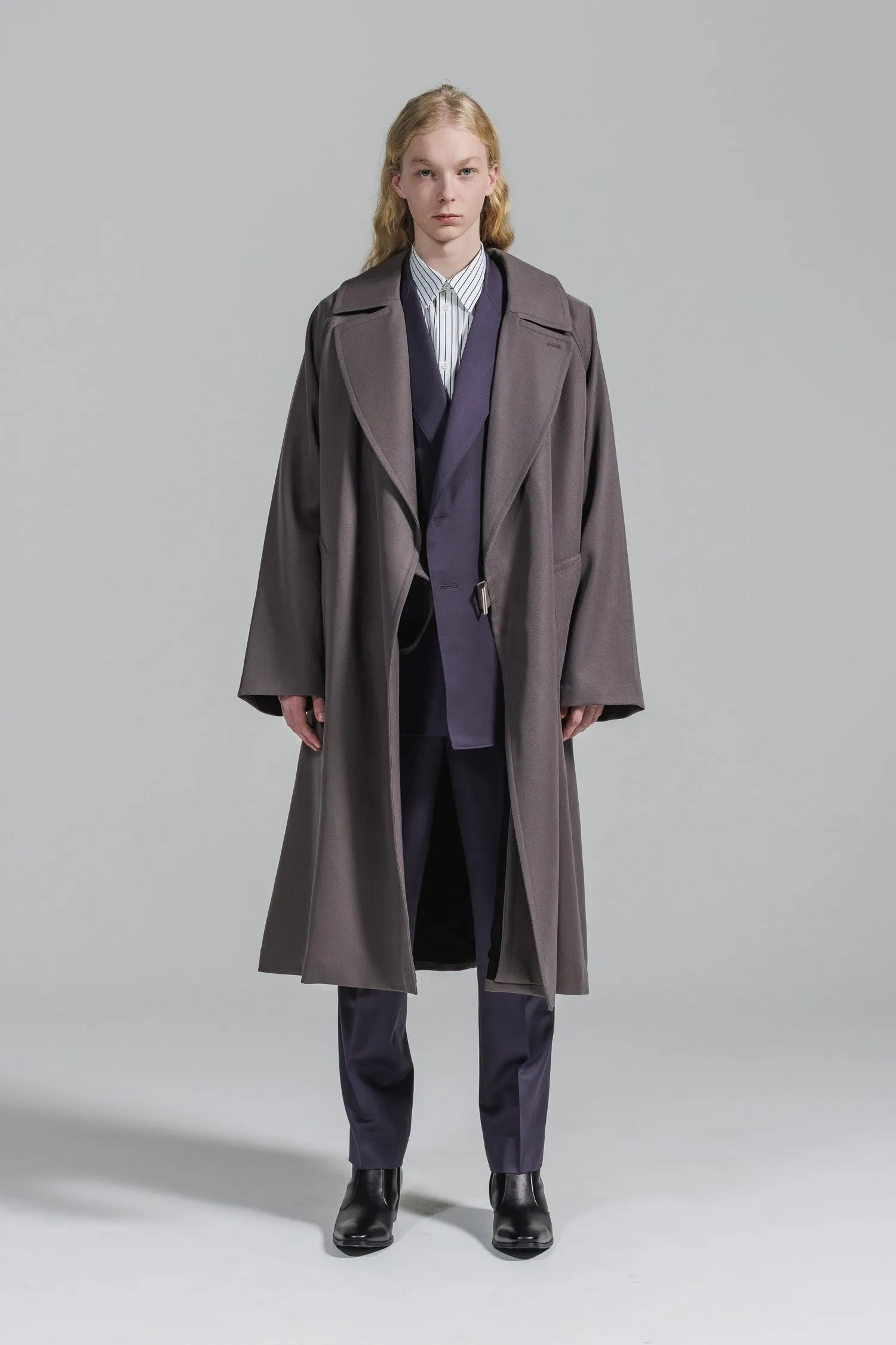 [追加生産分] WOOL GABARDINE TIELOCKEN COAT | ウールギャバジンタイロッケンコート [2024A/W]