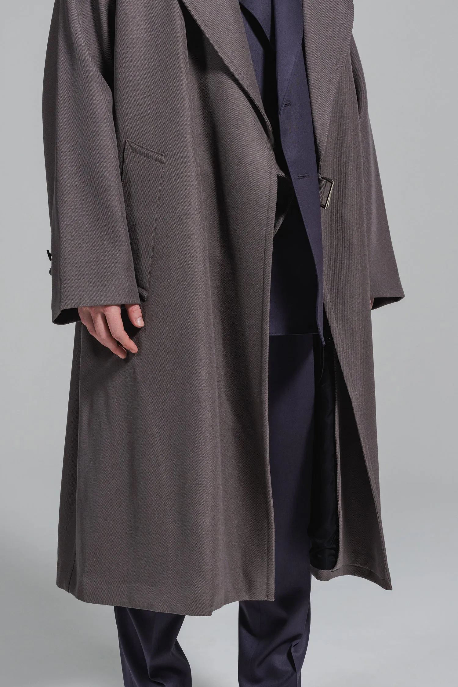 [追加生産分] WOOL GABARDINE TIELOCKEN COAT | ウールギャバジンタイロッケンコート [2024A/W]