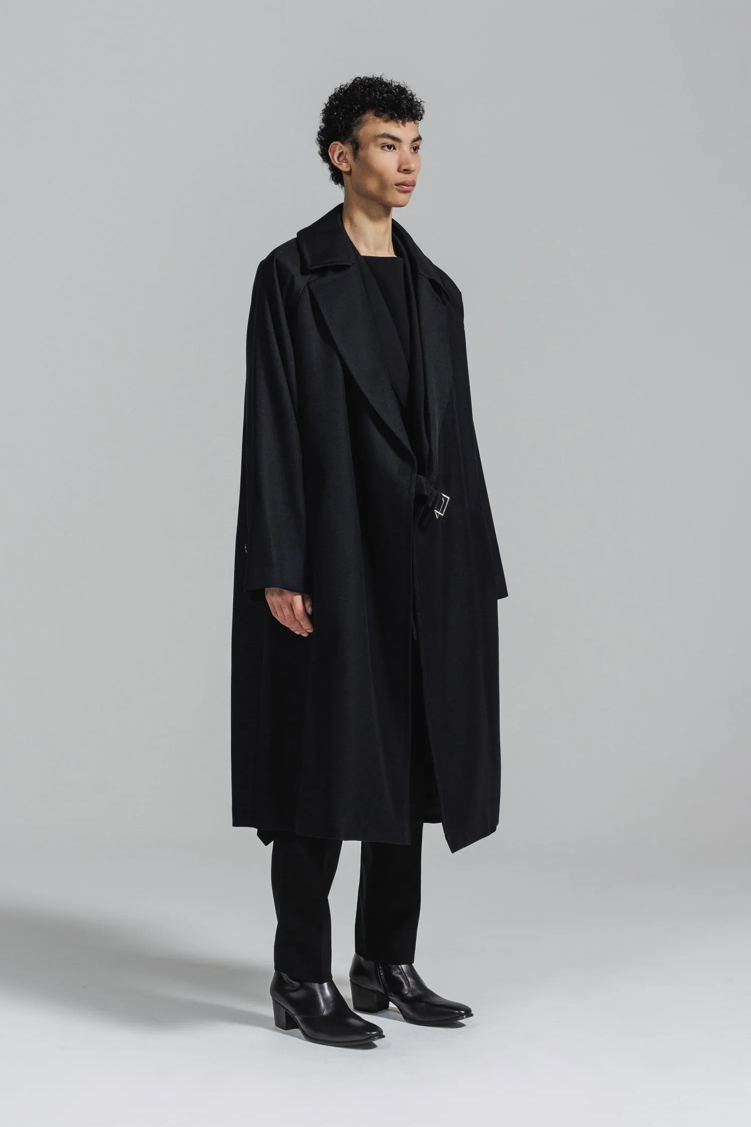 [追加生産分] WOOL GABARDINE TIELOCKEN COAT | ウールギャバジンタイロッケンコート [2024A/W]
