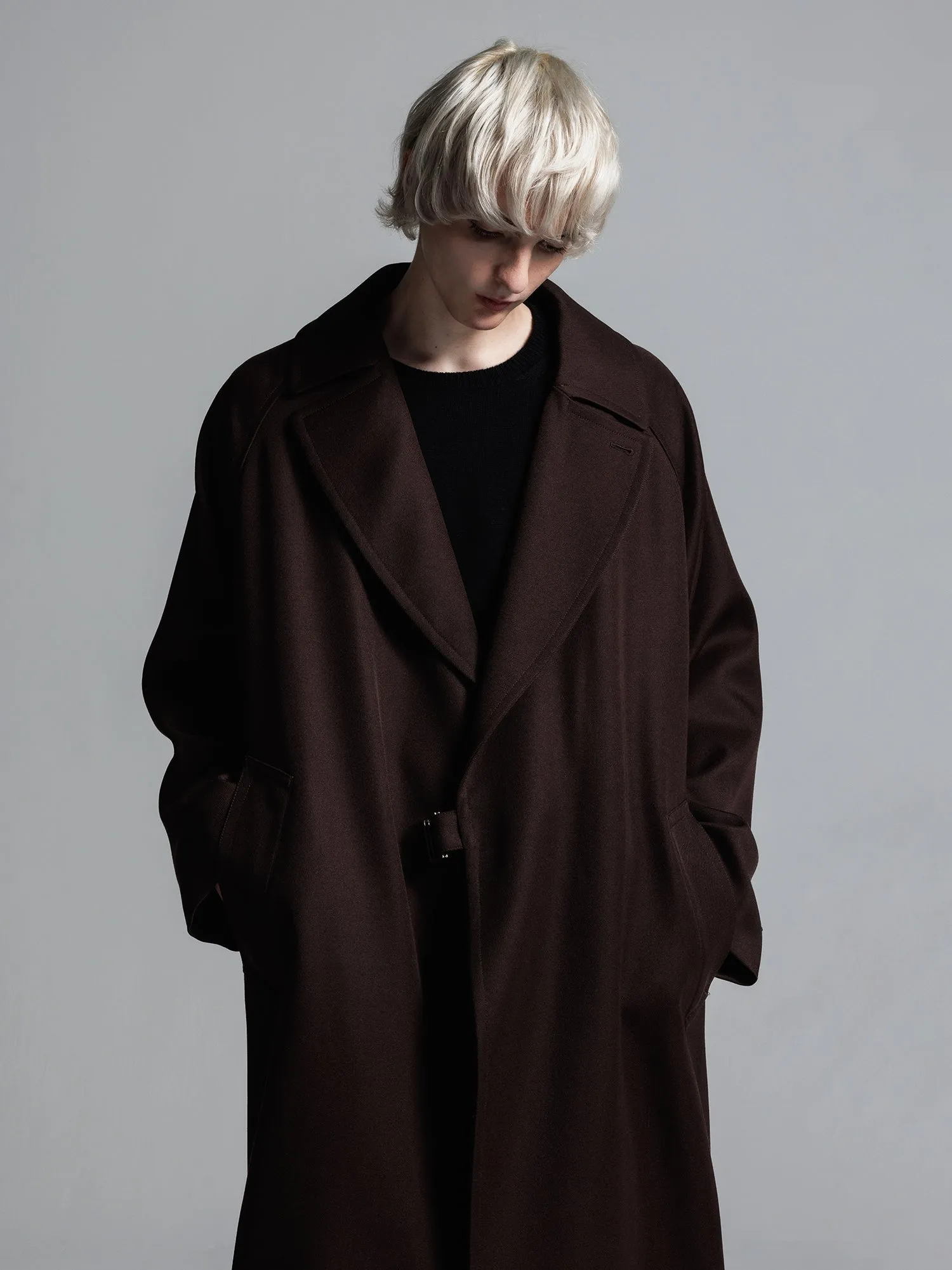 [追加生産分] WOOL GABARDINE TIELOCKEN COAT | ウールギャバジンタイロッケンコート [2024A/W]