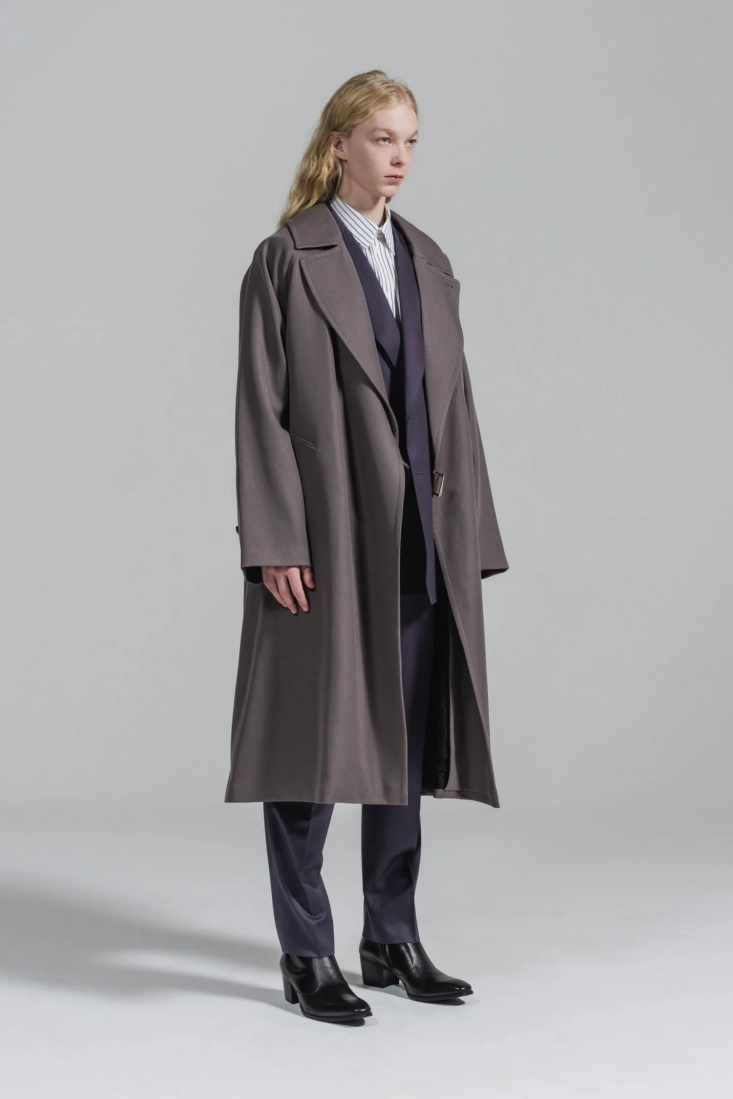 [追加生産分] WOOL GABARDINE TIELOCKEN COAT | ウールギャバジンタイロッケンコート [2024A/W]