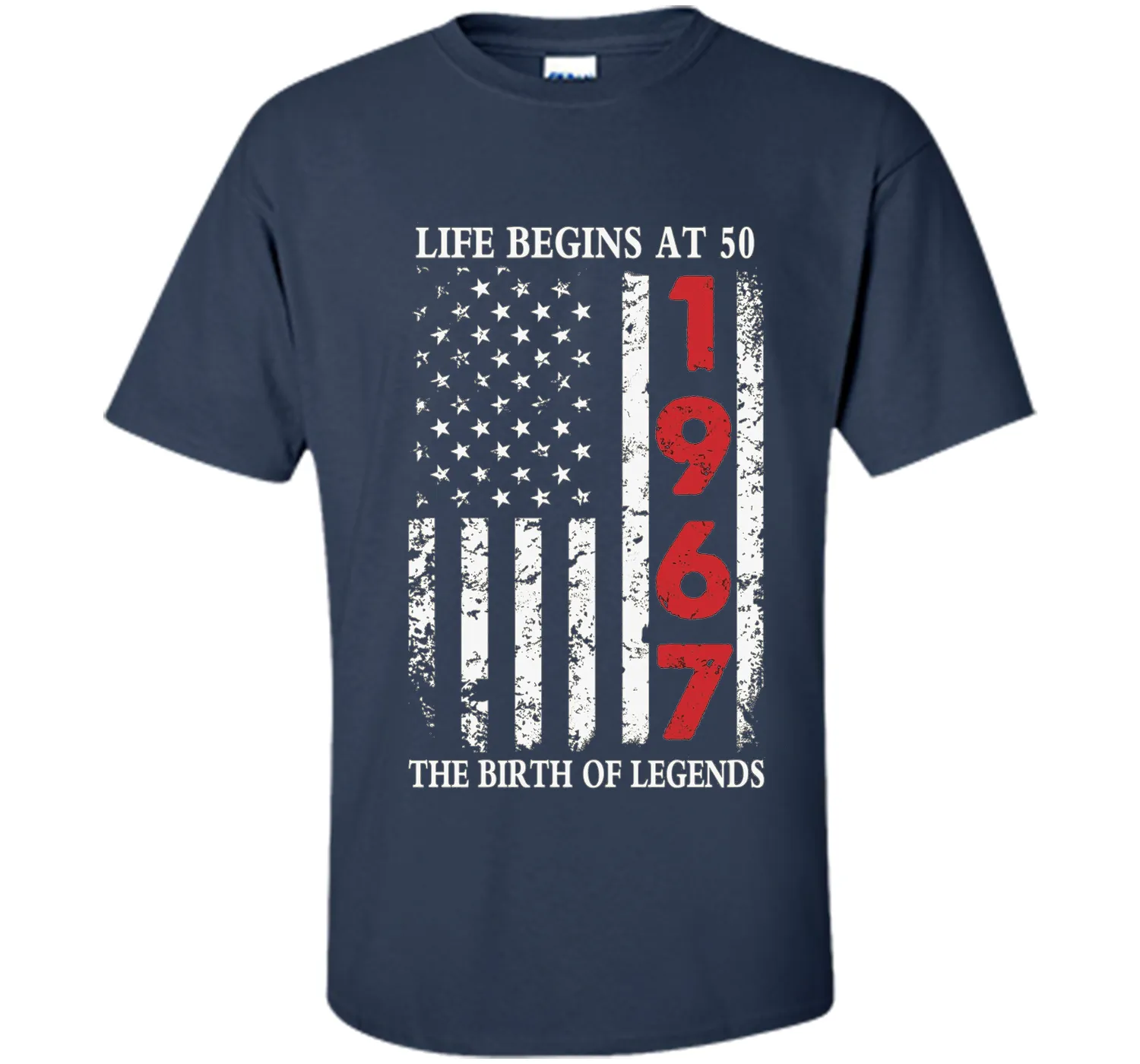1967 The Birth Of Legends American Flag T-Shirt, 50th Gift cool shirt