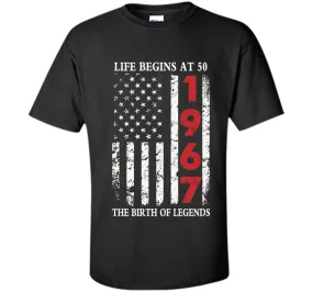 1967 The Birth Of Legends American Flag T-Shirt, 50th Gift cool shirt