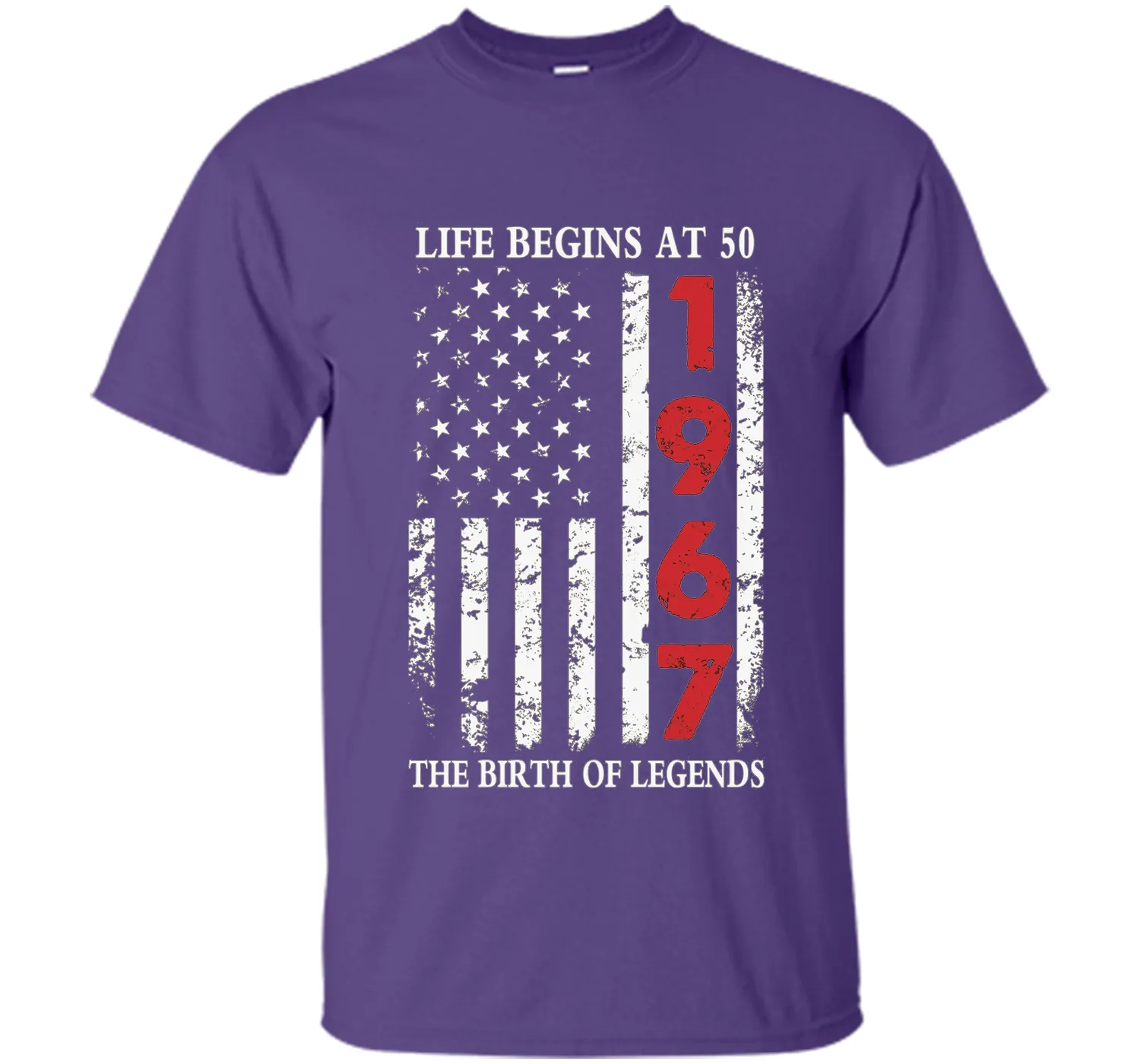 1967 The Birth Of Legends American Flag T-Shirt, 50th Gift cool shirt