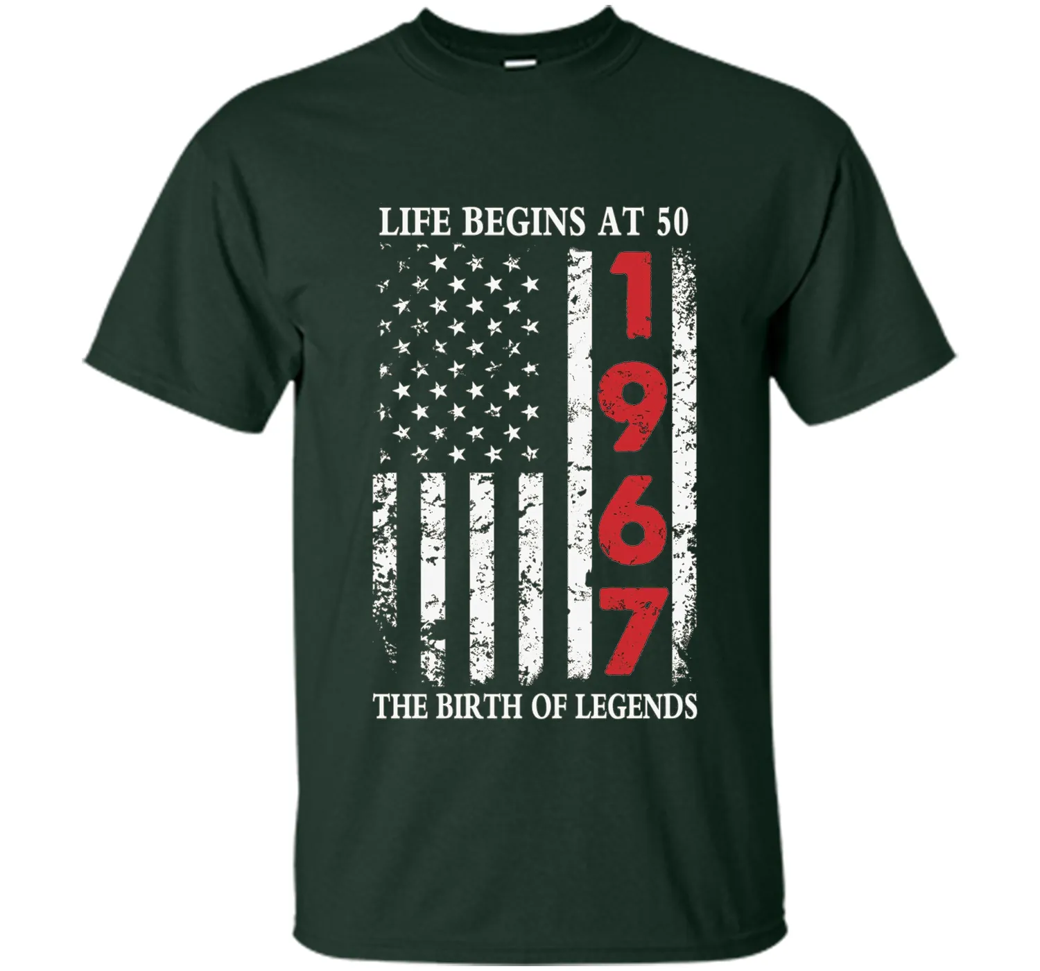 1967 The Birth Of Legends American Flag T-Shirt, 50th Gift cool shirt