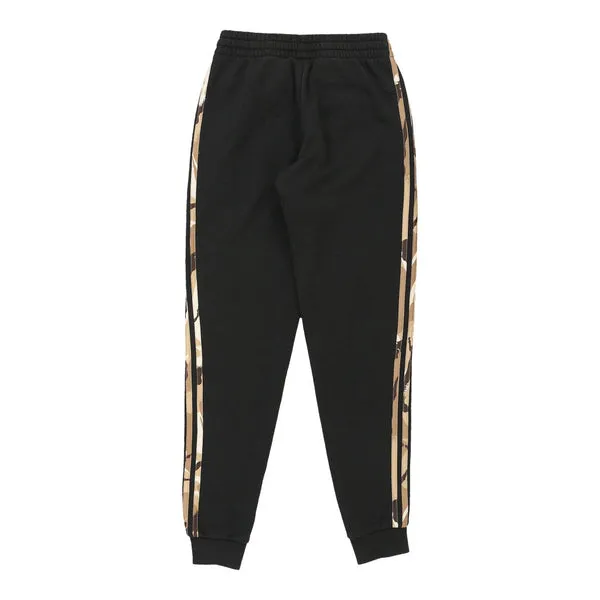 Adidas Camo Joggers - Small Black Cotton Blend