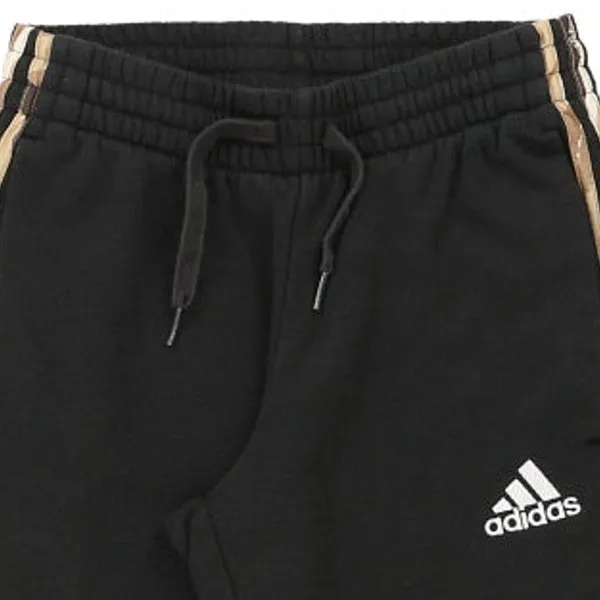 Adidas Camo Joggers - Small Black Cotton Blend
