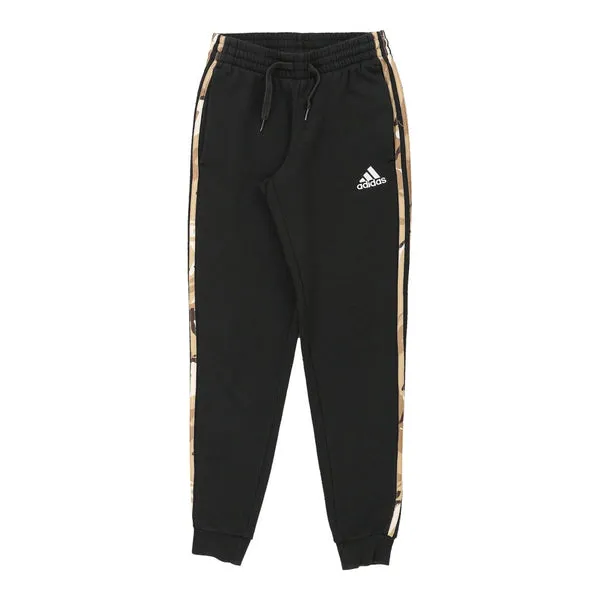 Adidas Camo Joggers - Small Black Cotton Blend