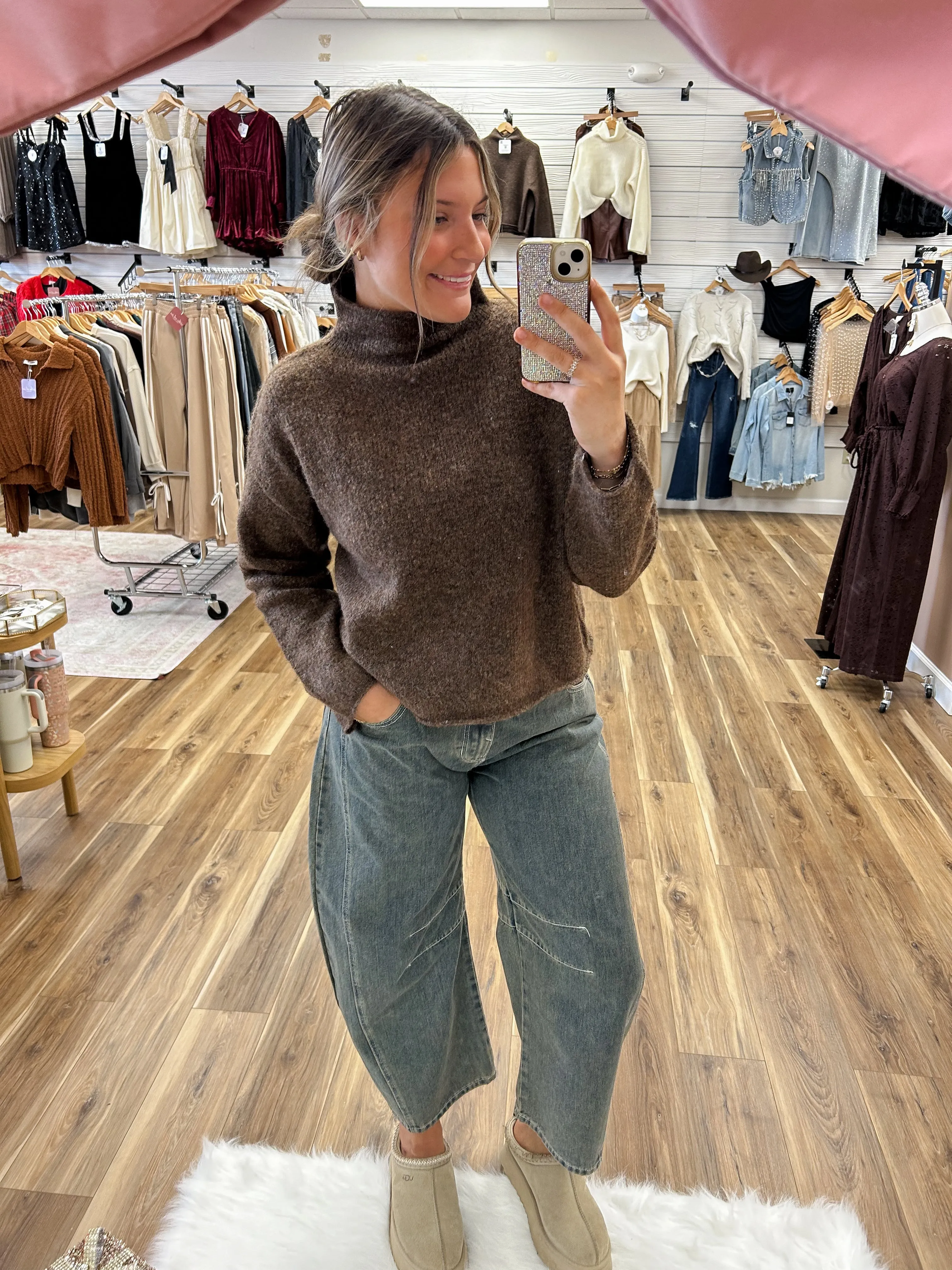 Ashley Dark Brown Sweater