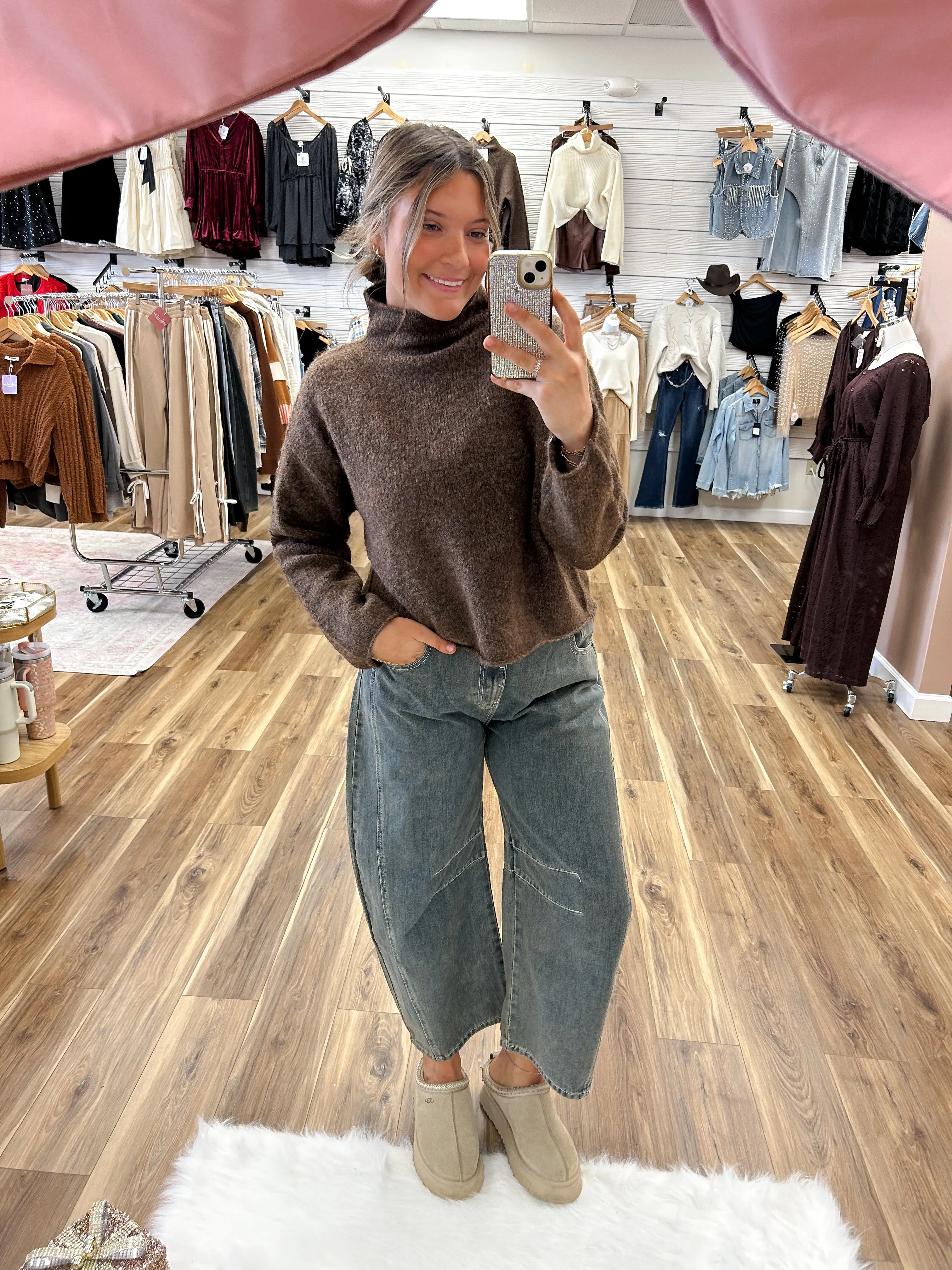 Ashley Dark Brown Sweater