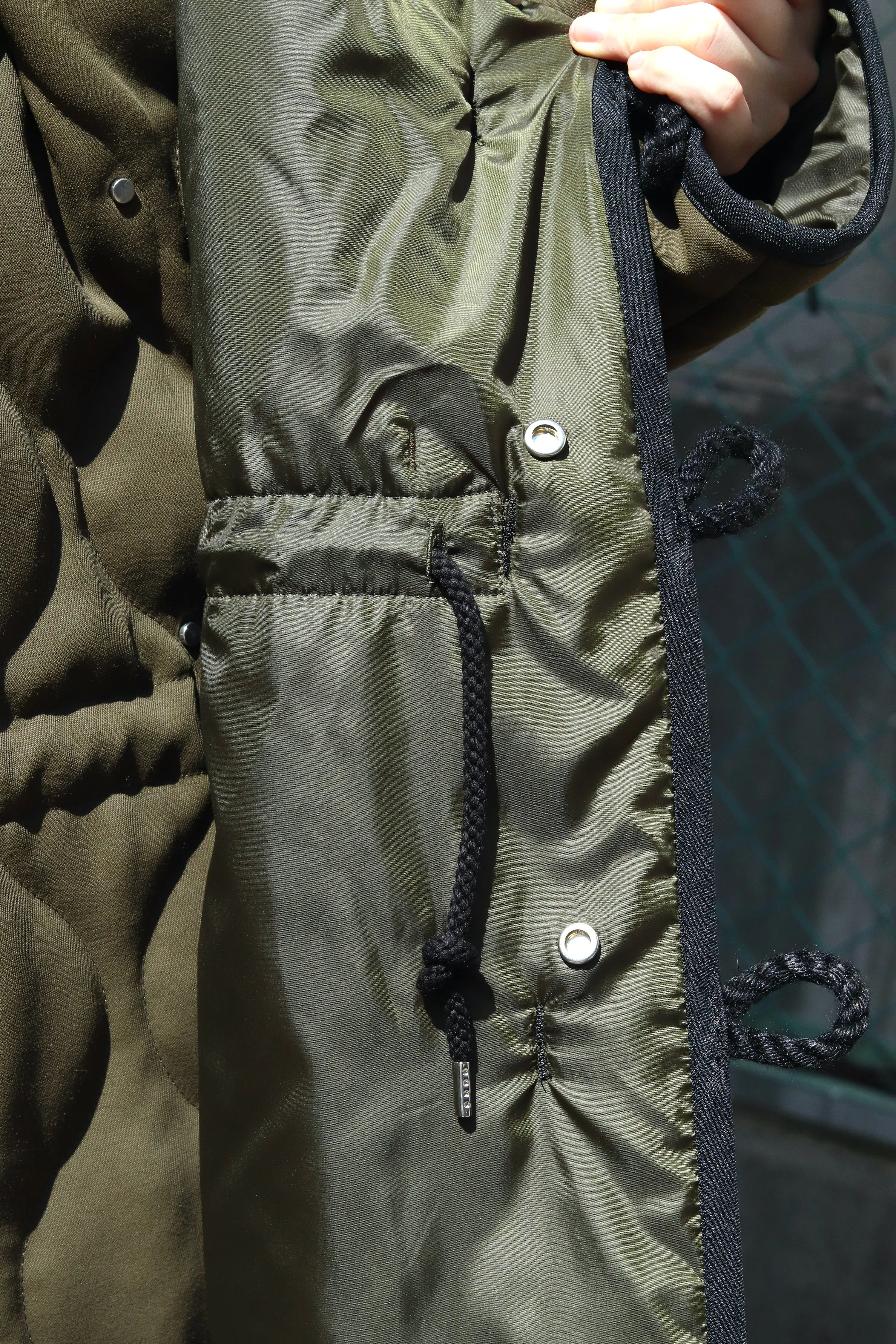BELPER  QUILTING DUFFLE COAT（KHAKI）