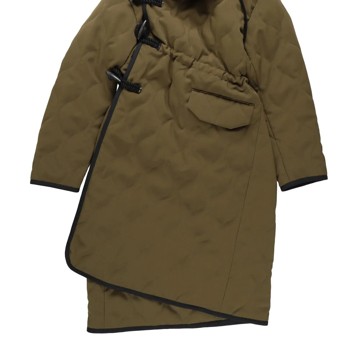 BELPER  QUILTING DUFFLE COAT（KHAKI）