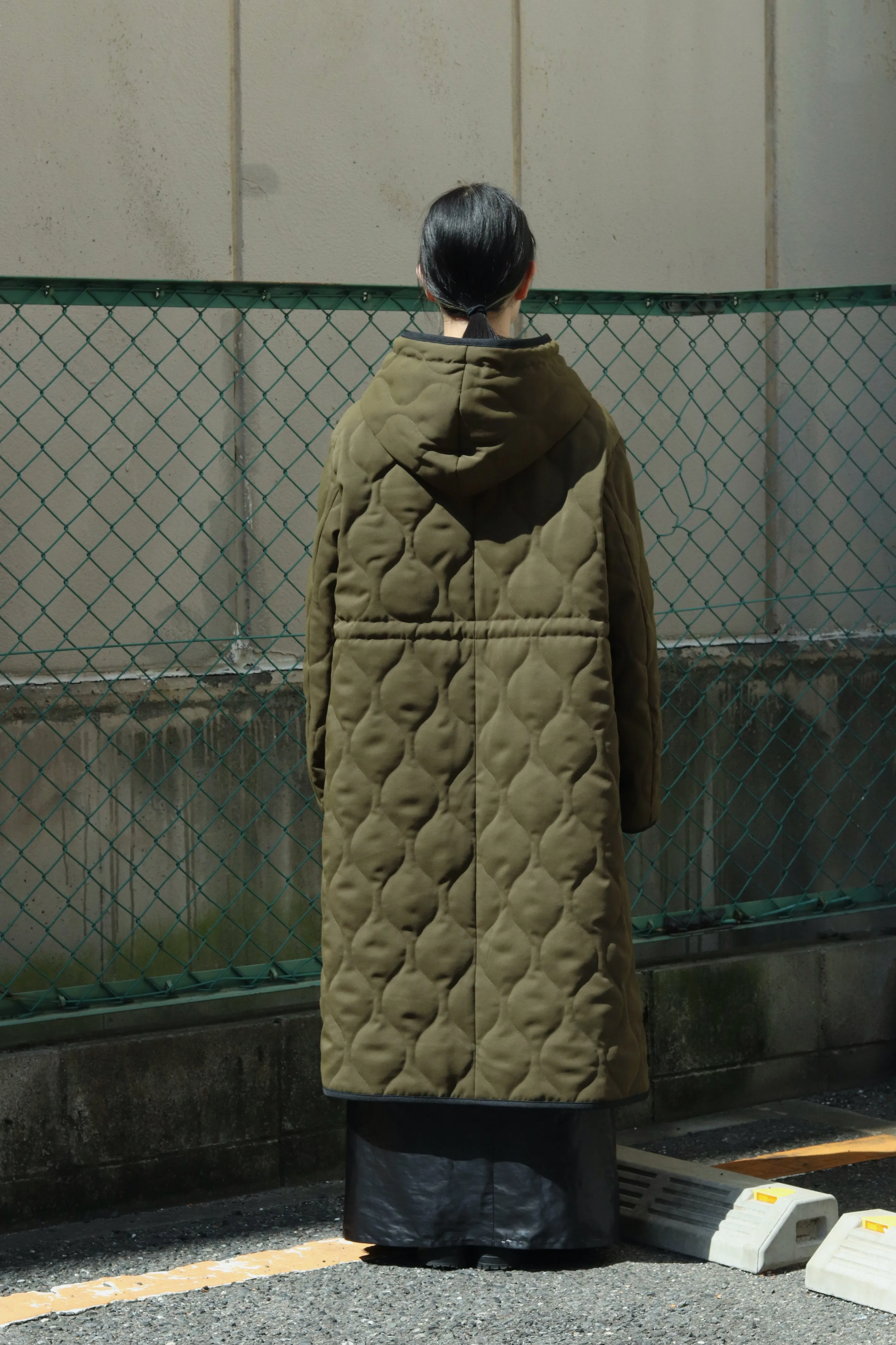BELPER  QUILTING DUFFLE COAT（KHAKI）
