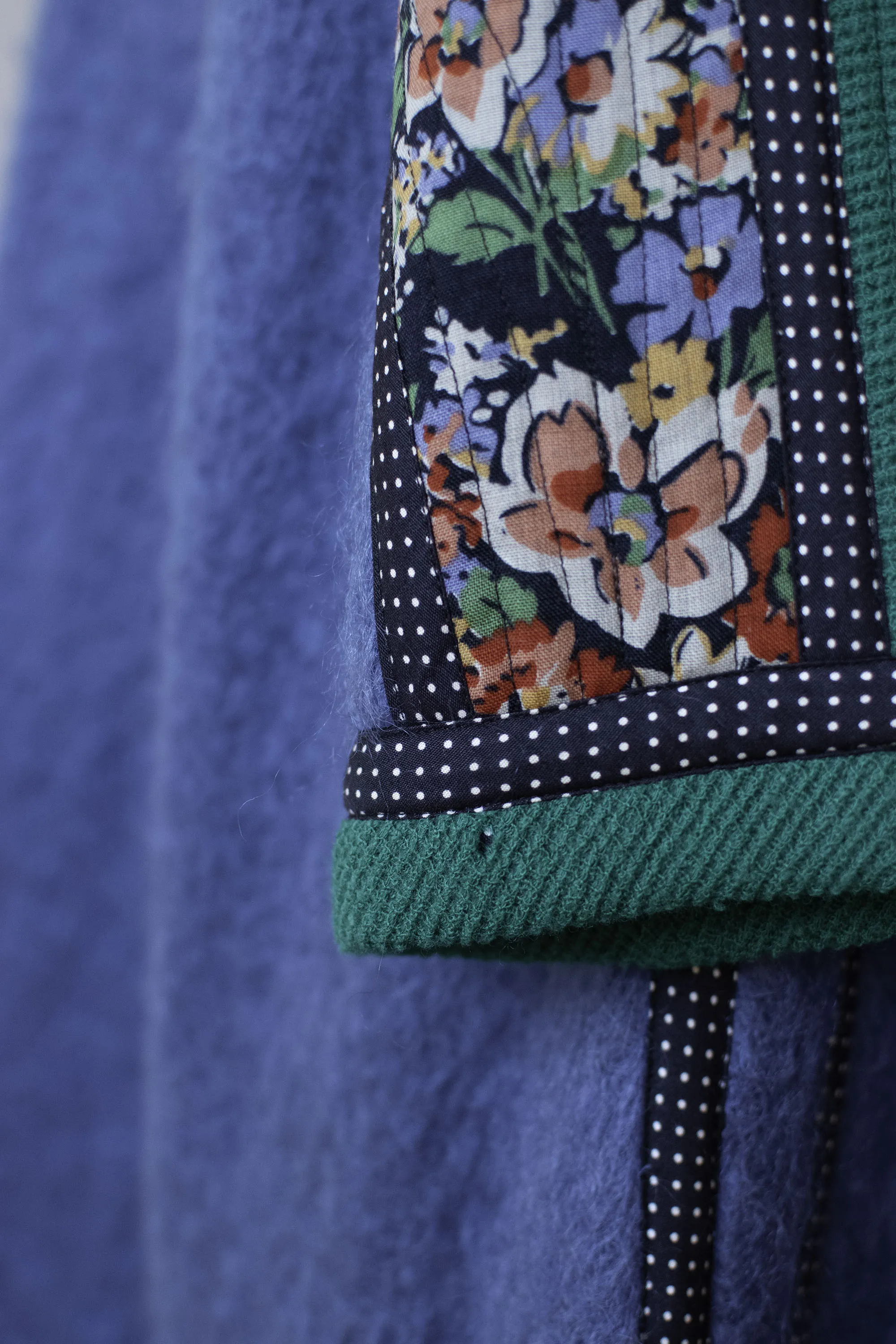 Blue Mohair Coat | Koos Van Den Akker