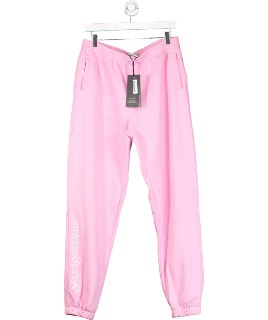 Bo Tee Oversized Joggers In Bubblegum Pink UK L