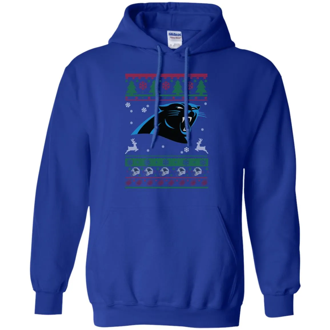 Carolina Panthers Logo Football Teams Ugly Christmas Sweater Men Pullover Hoodie