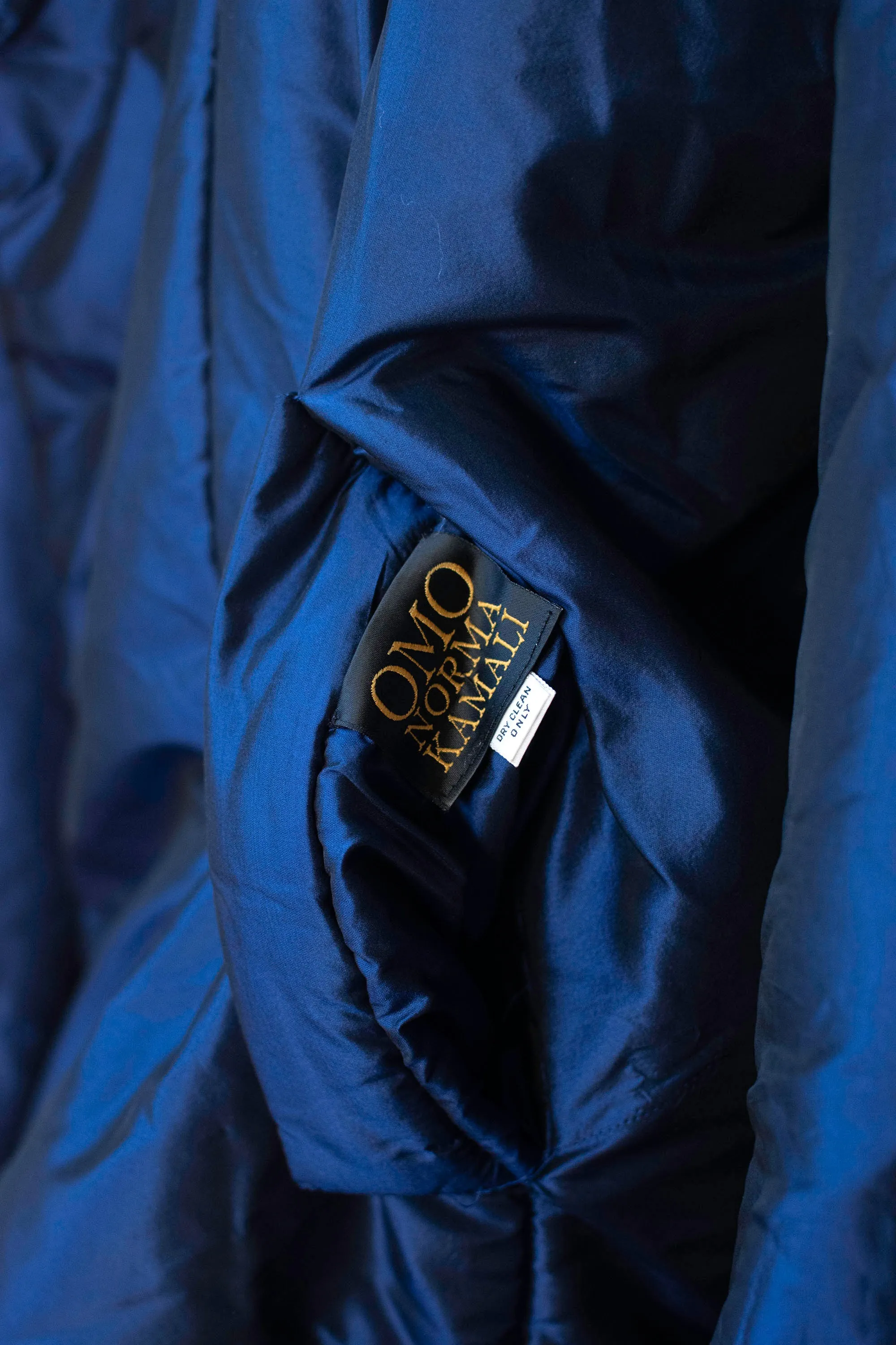 Cobalt Blue Sleeping Bag Coat | OMO Norma Kamali