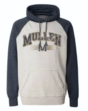 Colorblocked Hoodie in Navy/Gray
