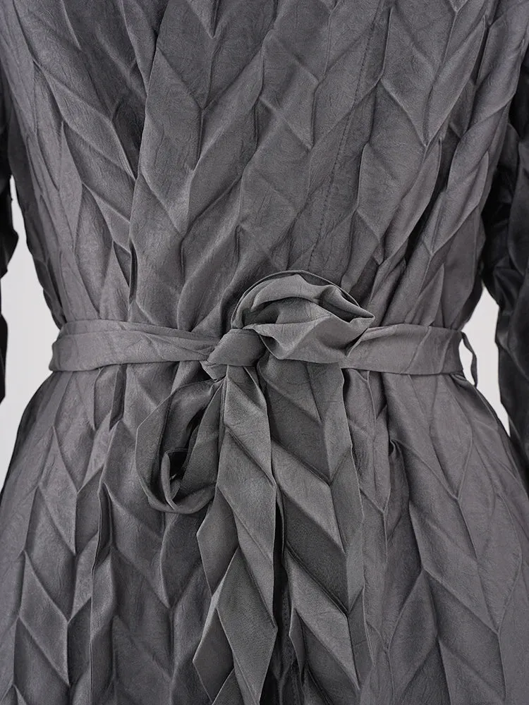 Couture Truly Pleated Modern Trench Coat