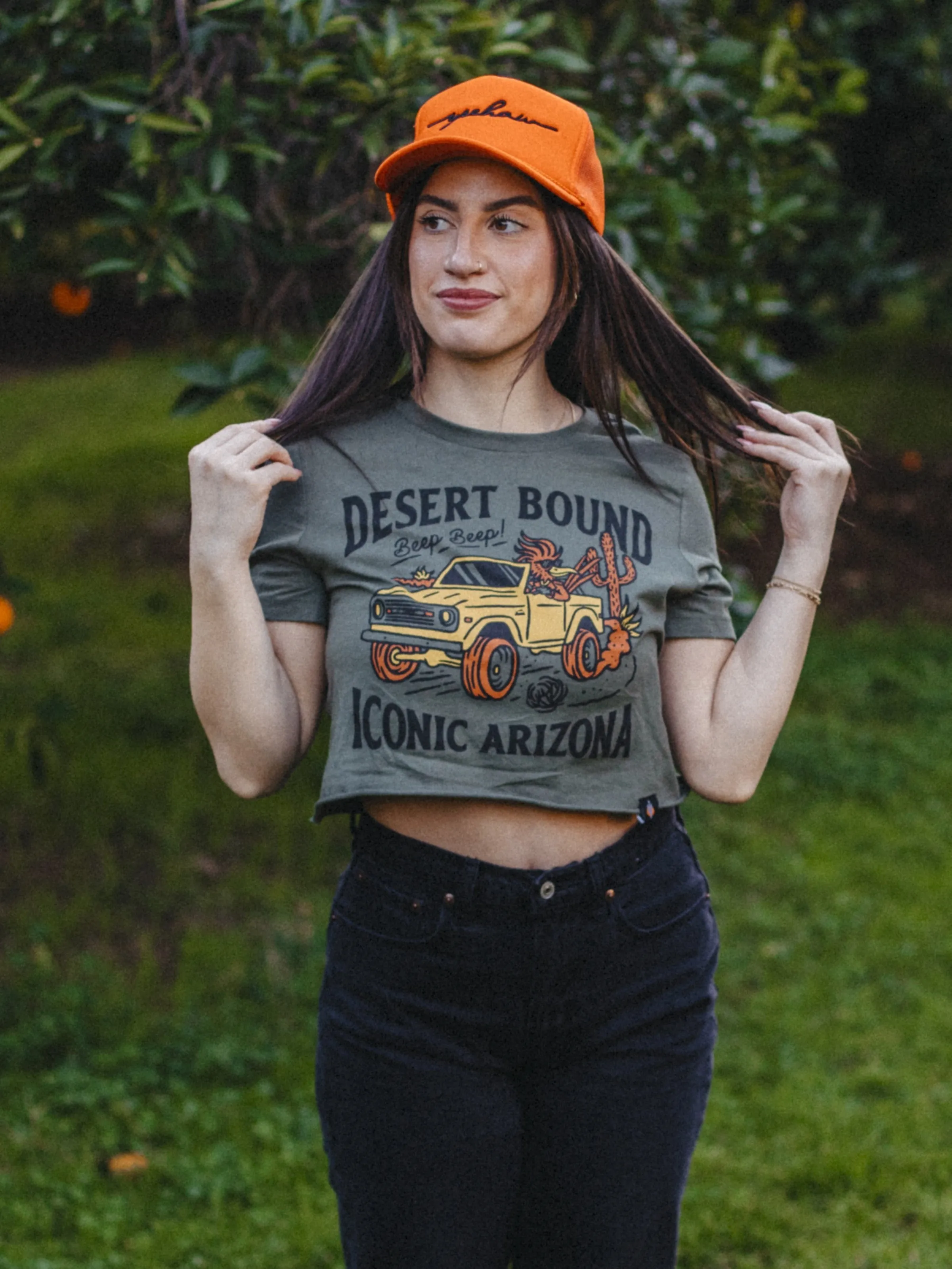 Desert Bound Ladies Crop Tee