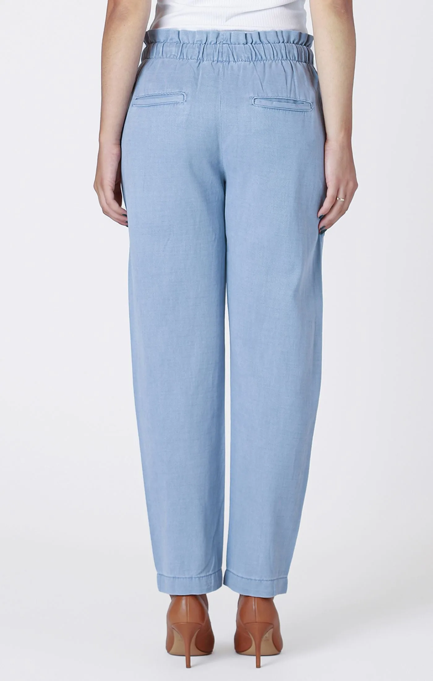 Elastic Waist Jogger - Denim Wash