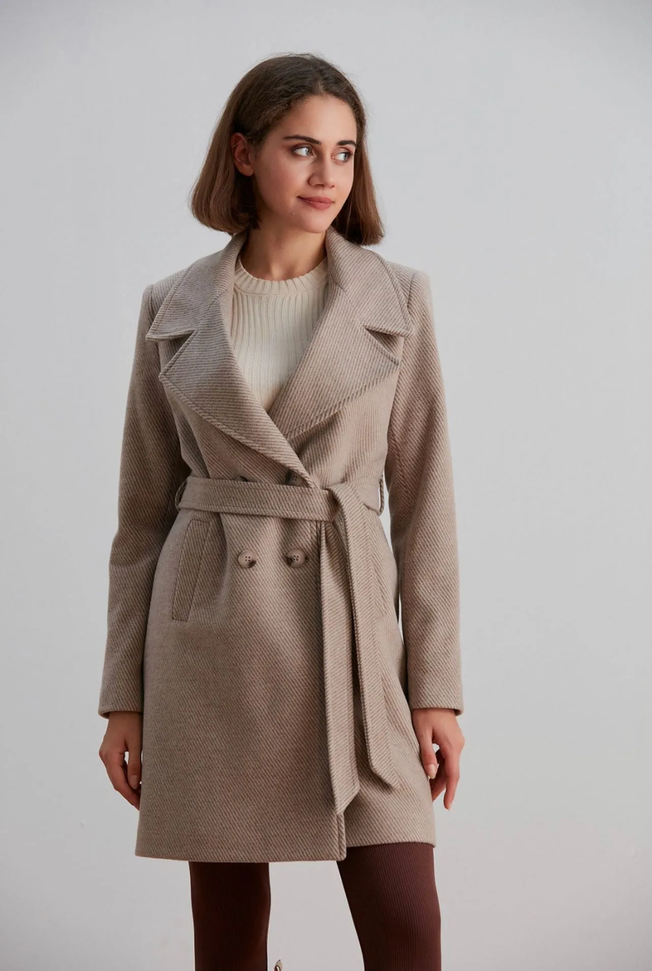 Elegant Coat - Belt