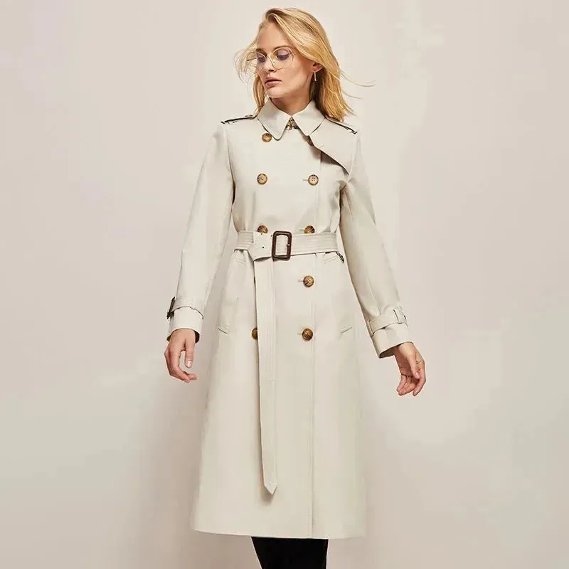 Estelle - Stylish Trench Coat Women