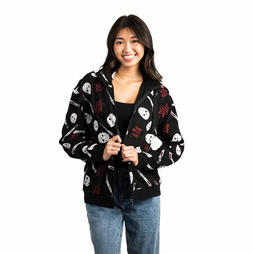 Friday the 13th Camp Crystal Lake Junior's Zip-Up Hoodie