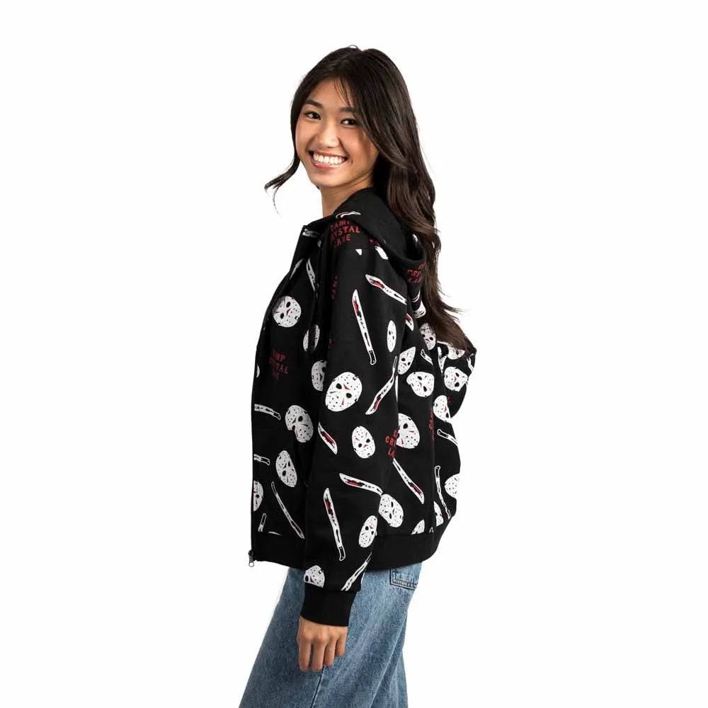 Friday the 13th Camp Crystal Lake Junior's Zip-Up Hoodie