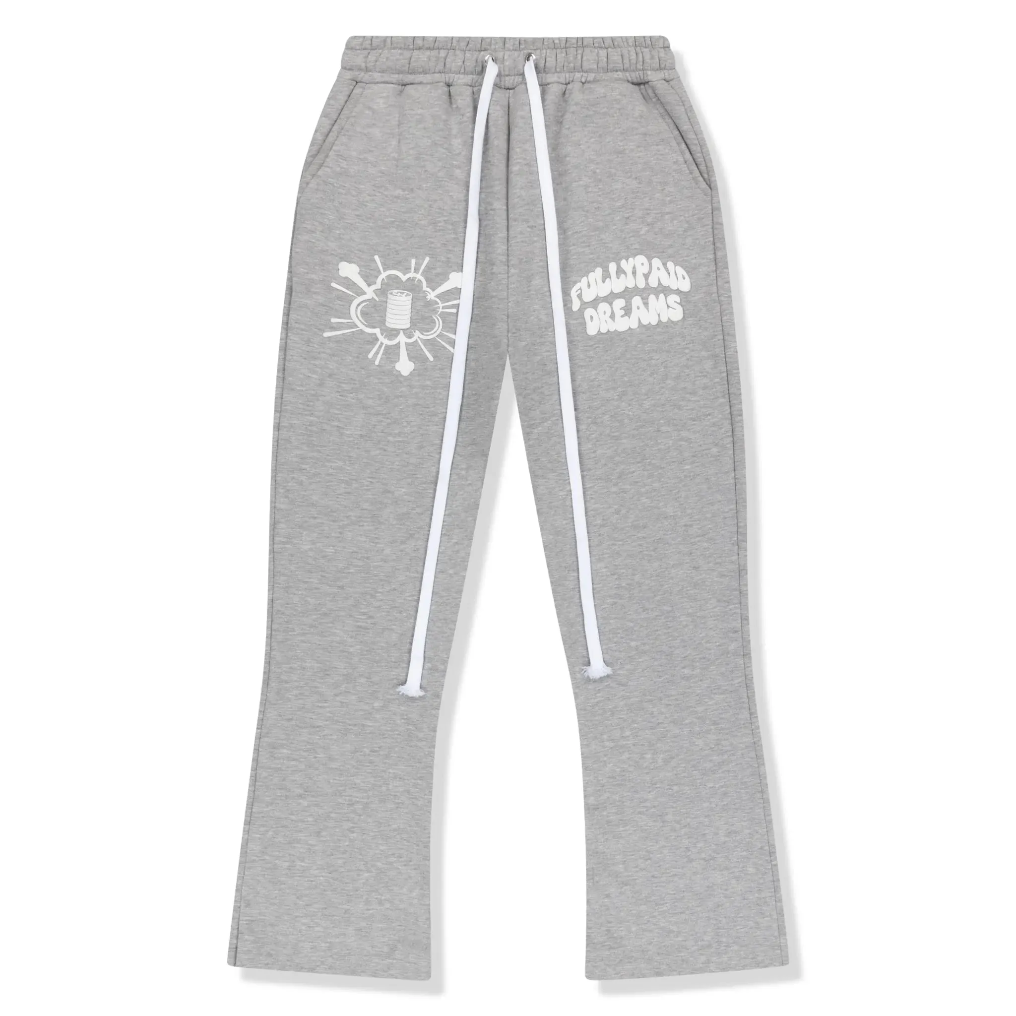 Fully Paid Dreams Light Grey White Joggers