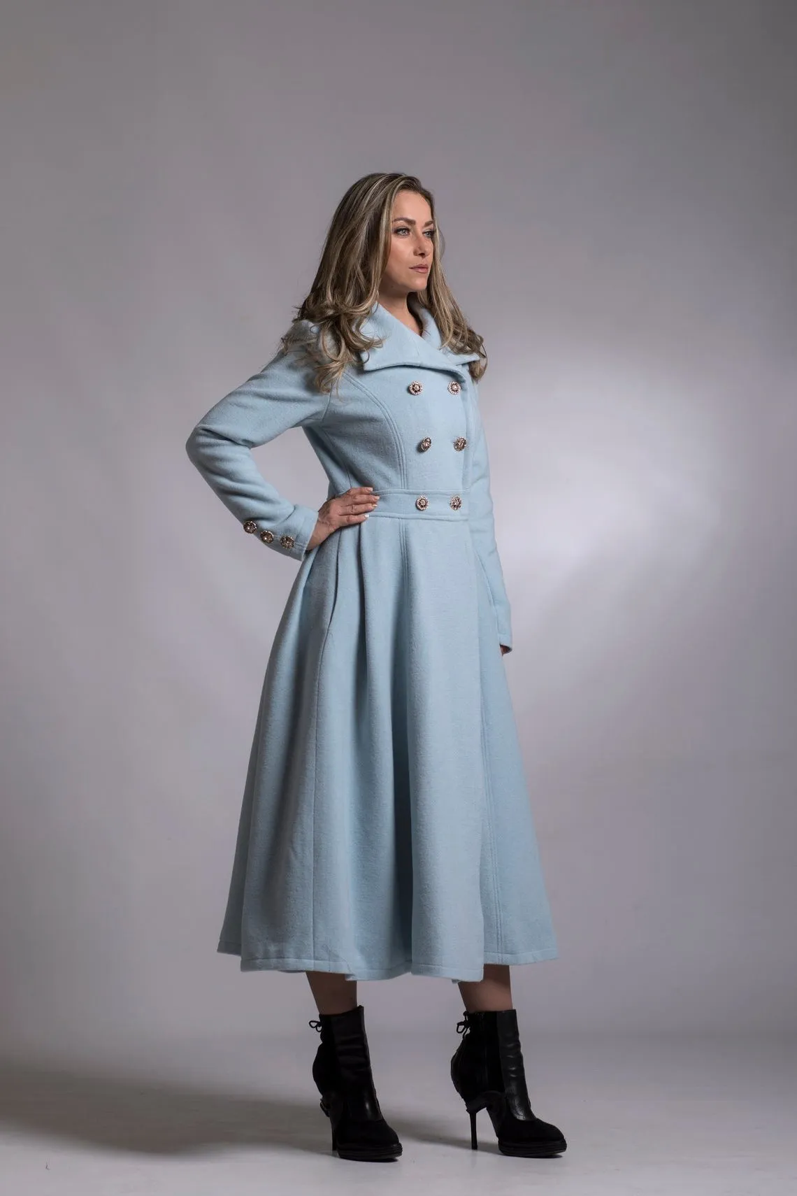 Gray Cashmere Coat
