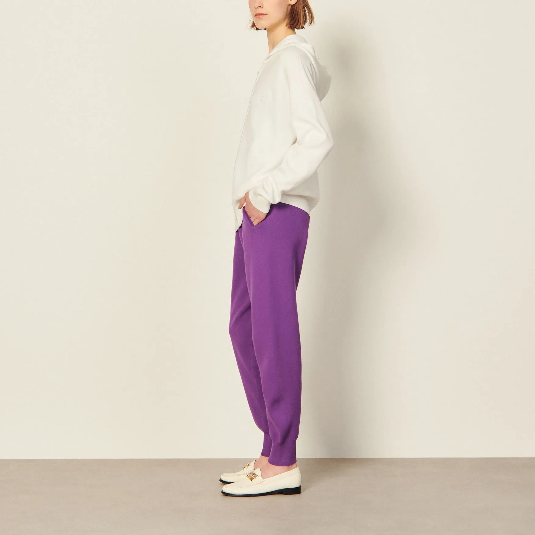 Hoodie zippé brodé
