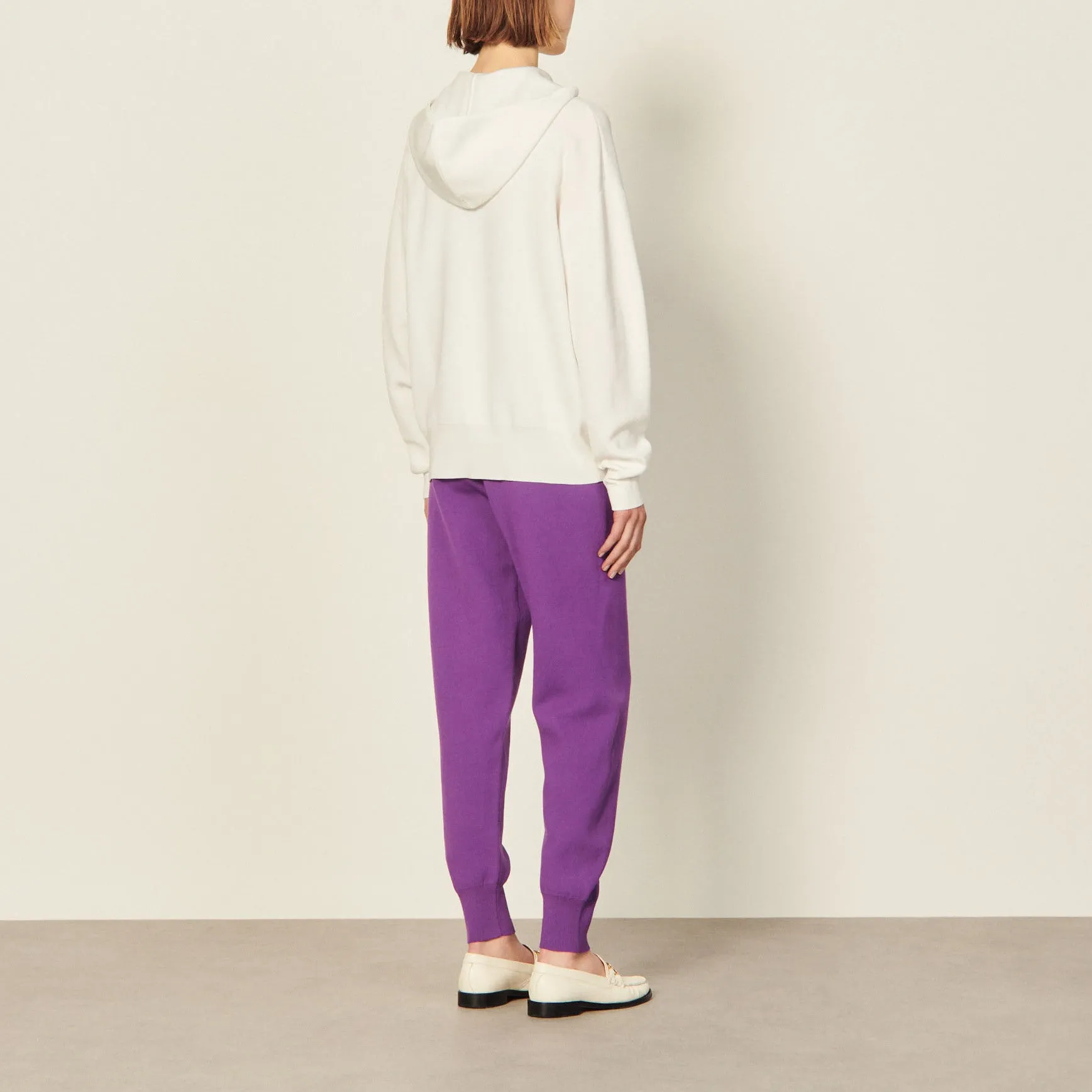 Hoodie zippé brodé