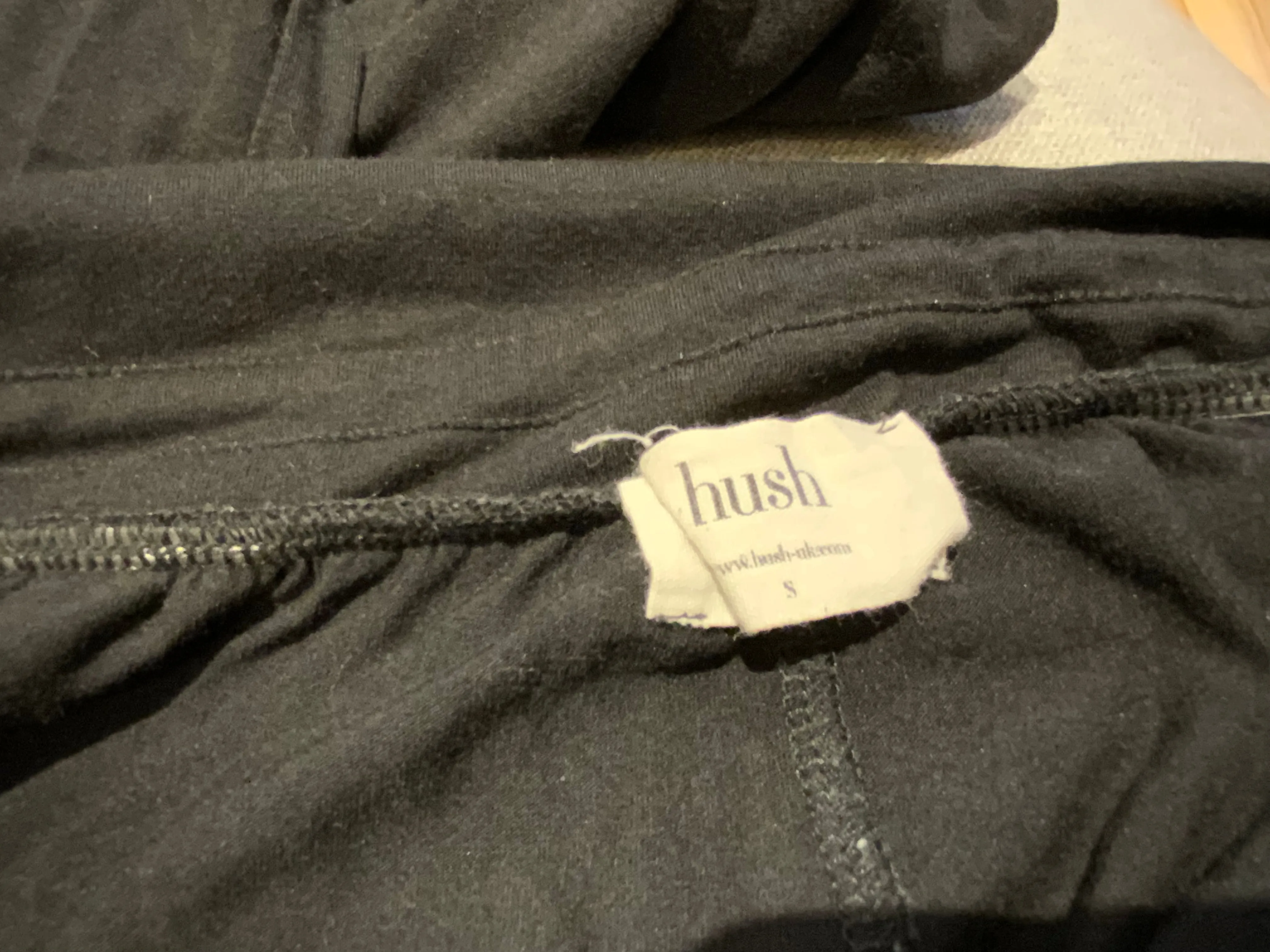 HUSH BLACK JOGGERS PANTS TROUSERS SIZE SMALL S ladies