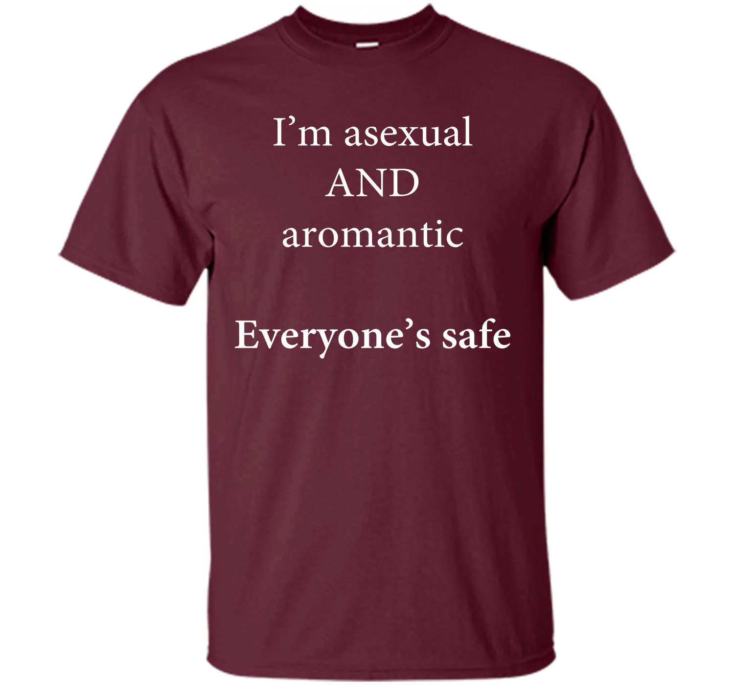 I'm Asexual and Aromantic, Everyone's Safe T-Shirt