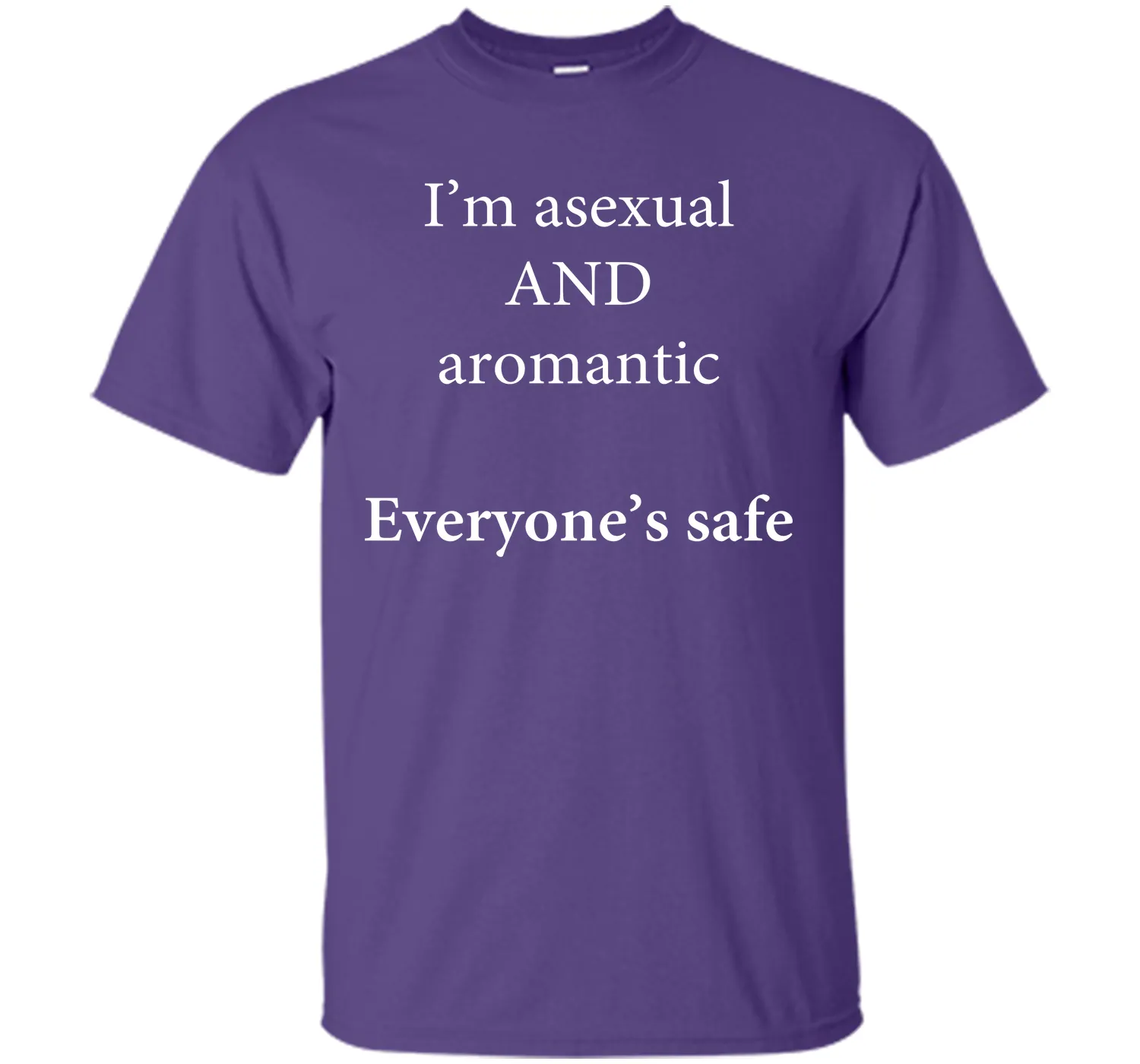 I'm Asexual and Aromantic, Everyone's Safe T-Shirt