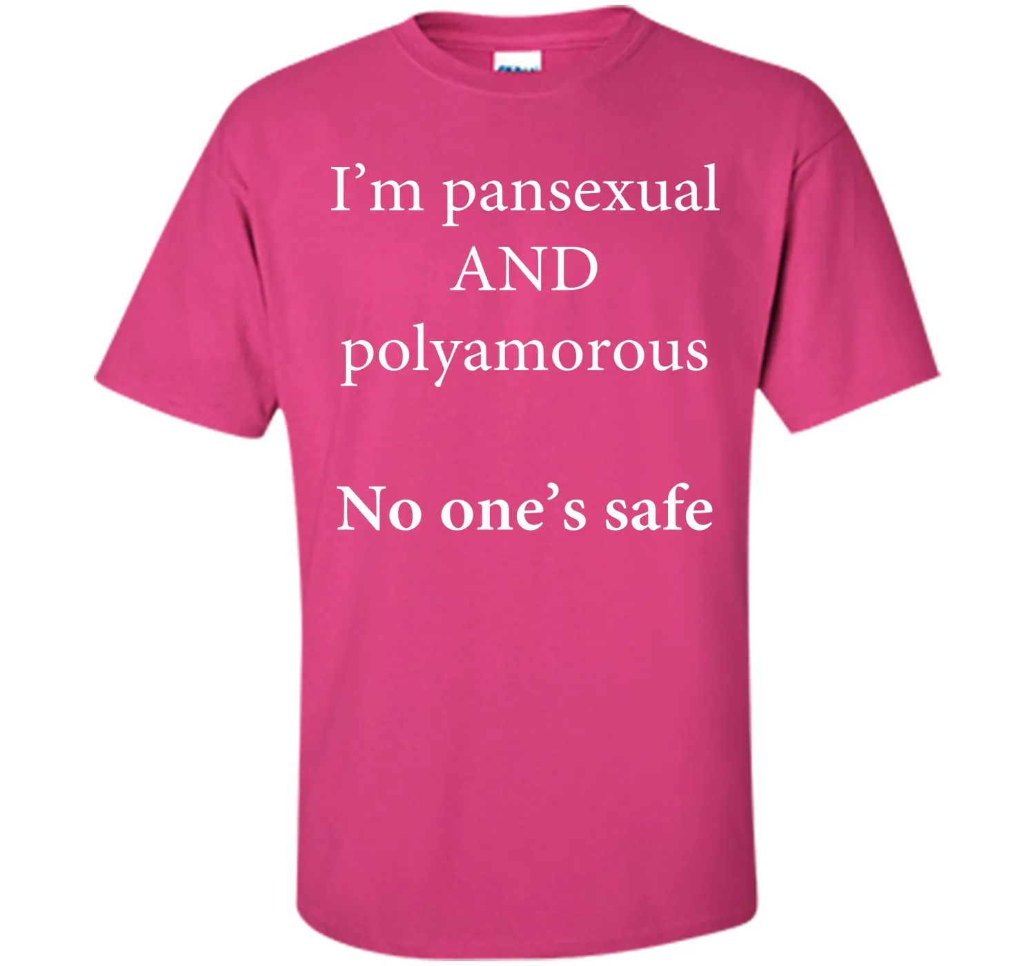I'm Pansexual and Polyamorous, No One's Safe T-Shirt