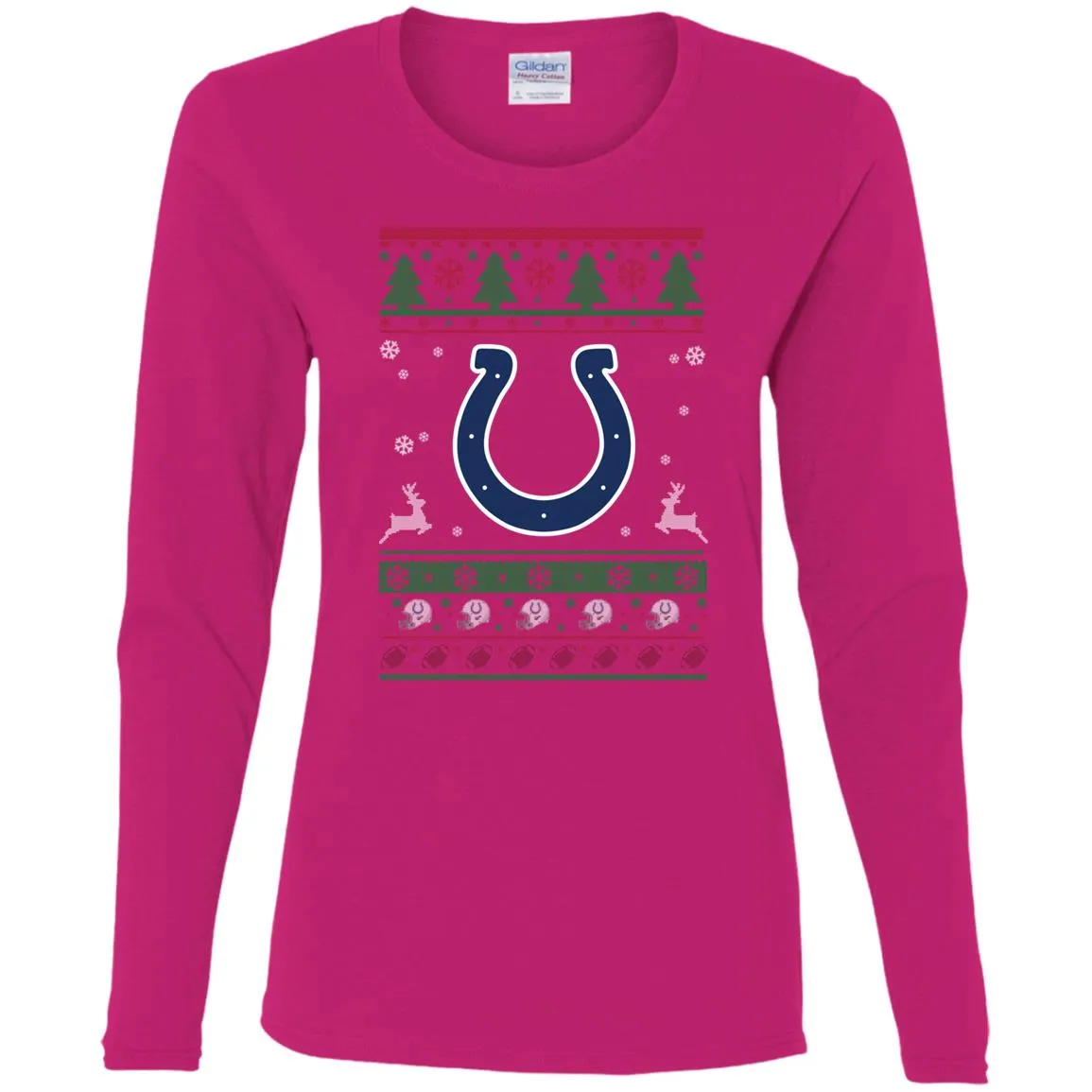 Indianapolis Colts Logo Football Teams Ugly Christmas Sweater Women Long Sleeve Shirt