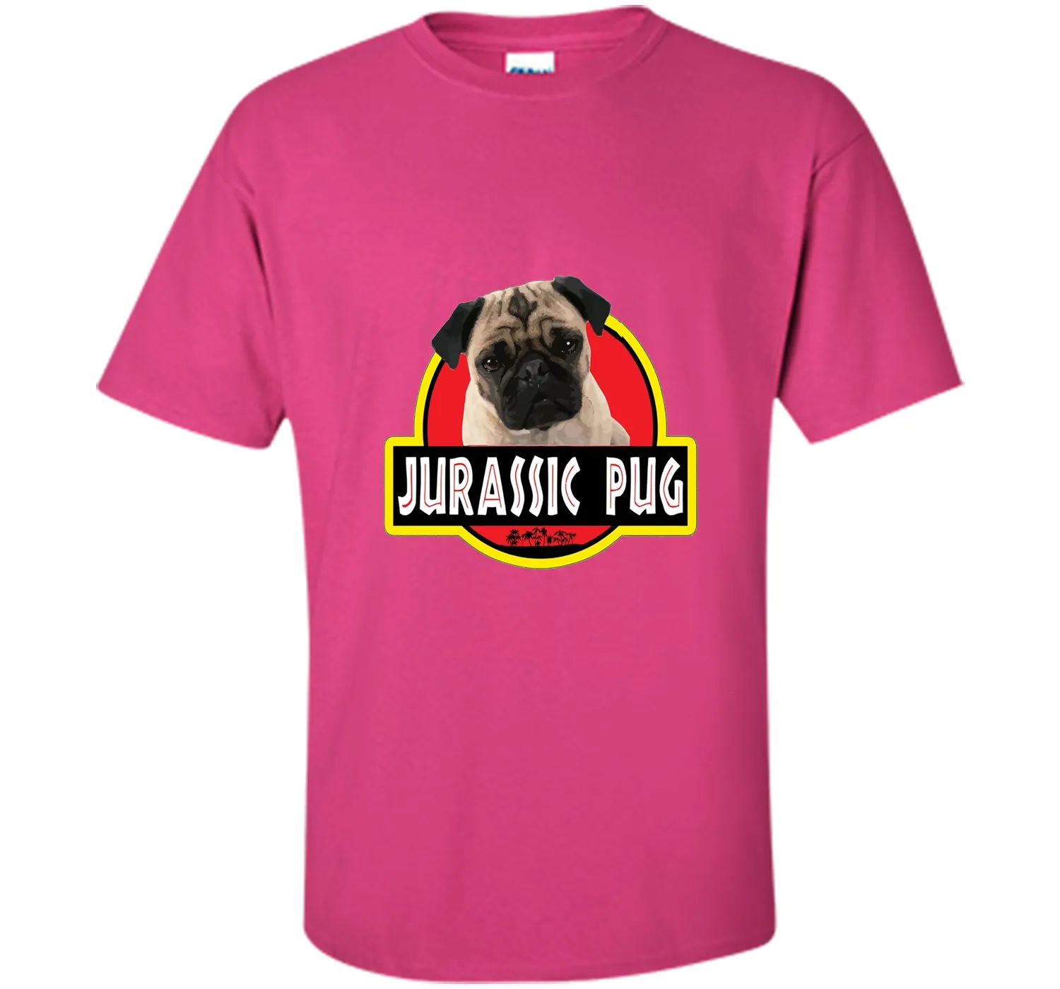 Jurassic Pug Funny Dog T- Shirt