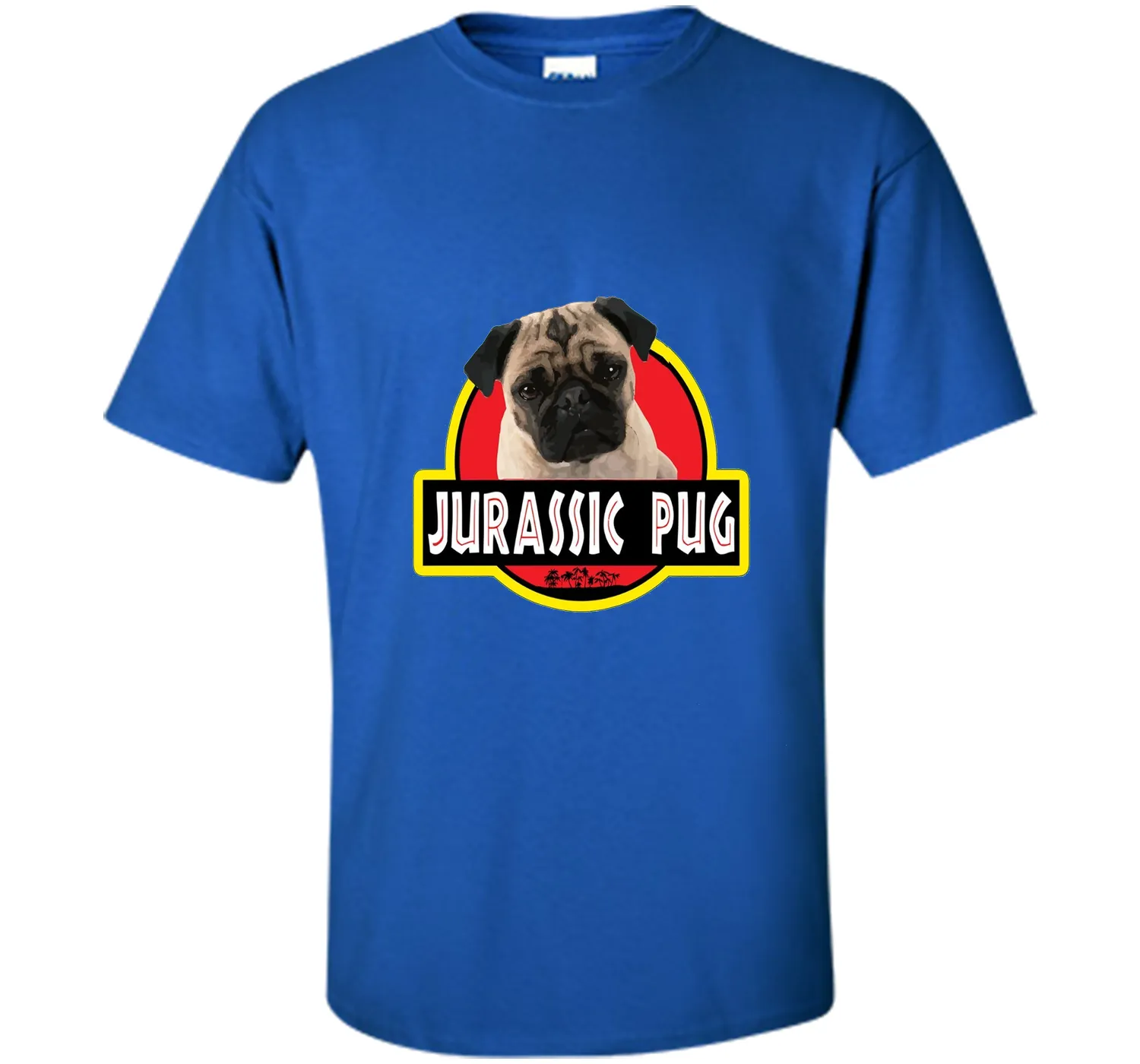 Jurassic Pug Funny Dog T- Shirt