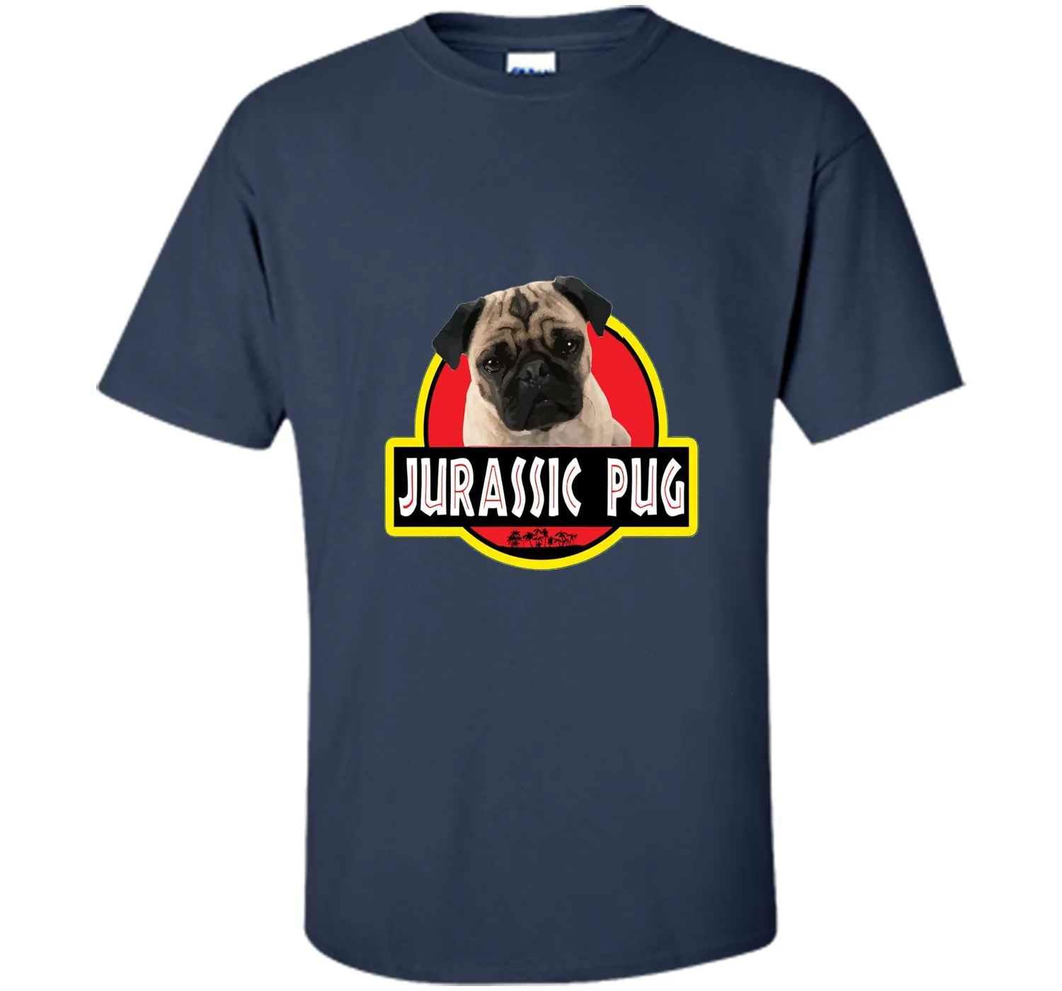 Jurassic Pug Funny Dog T- Shirt