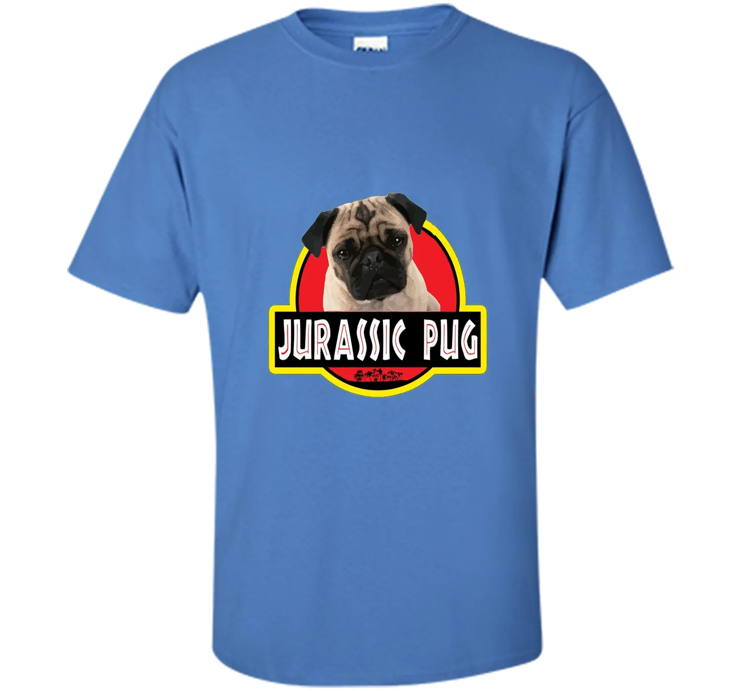 Jurassic Pug Funny Dog T- Shirt