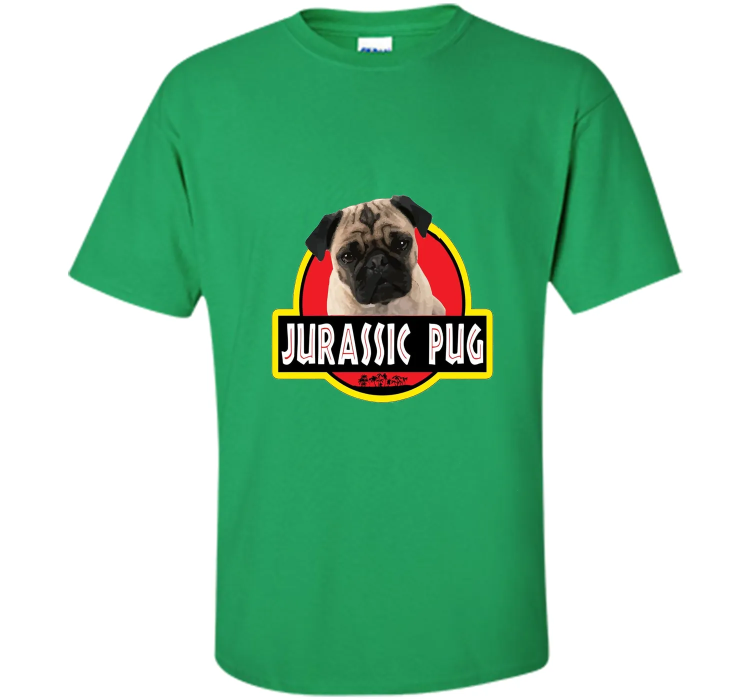 Jurassic Pug Funny Dog T- Shirt