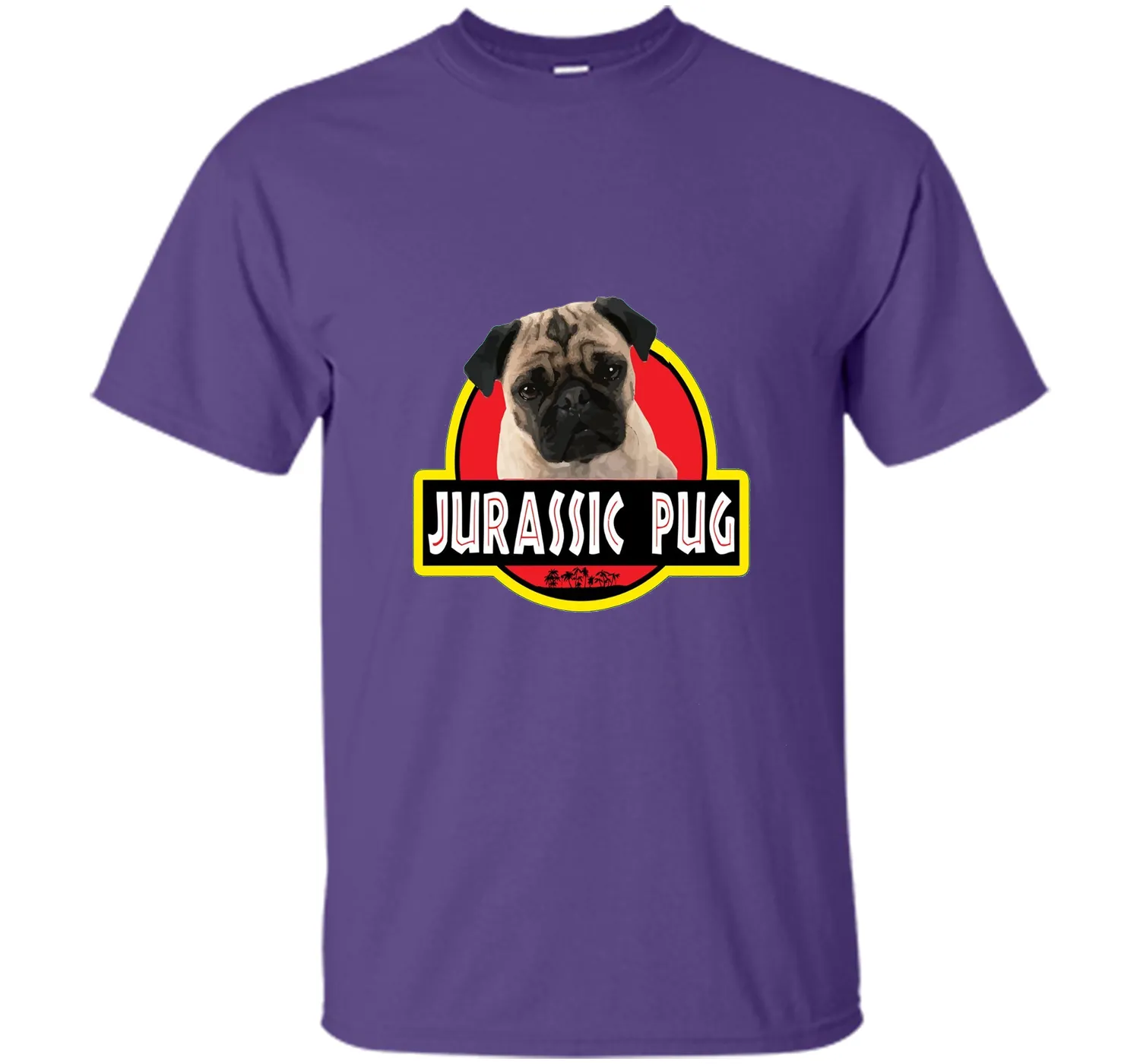 Jurassic Pug Funny Dog T- Shirt
