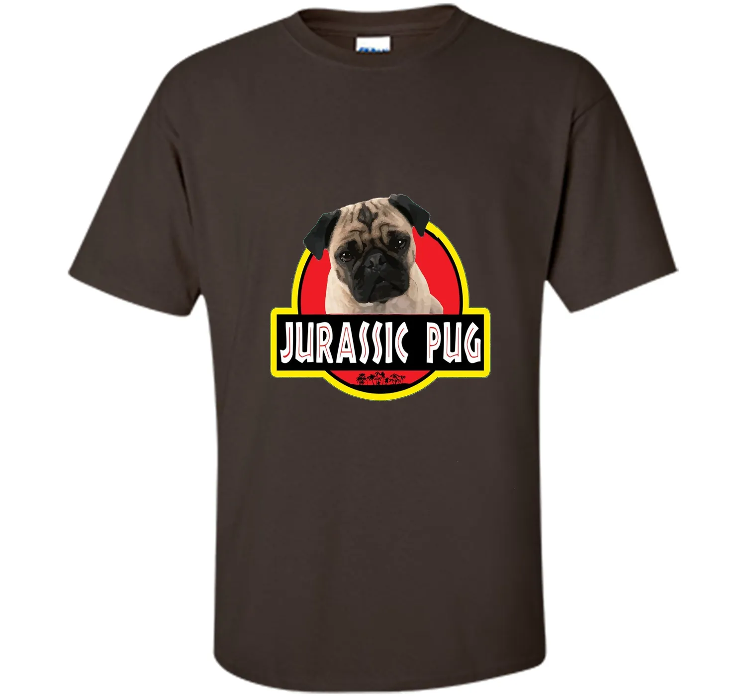 Jurassic Pug Funny Dog T- Shirt